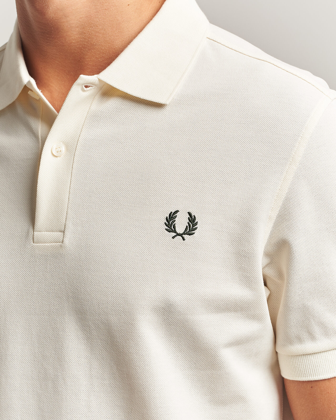 Herr | Pikéer | Fred Perry | Plain Polo Shirt Night Ecru