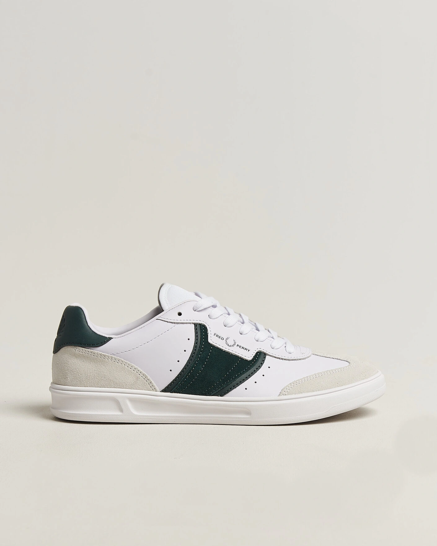 Herr | Sneakers | Fred Perry | B4 Leather/Suede Sneaker White