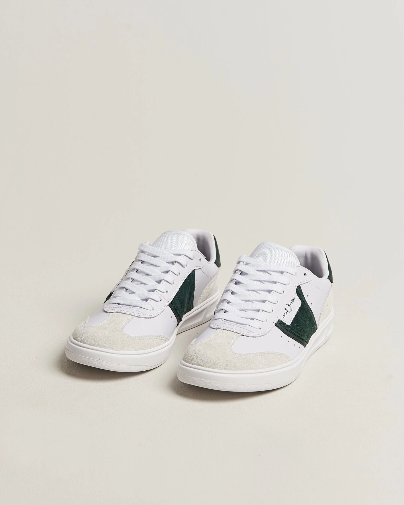 Herr | Sneakers | Fred Perry | B4 Leather/Suede Sneaker White