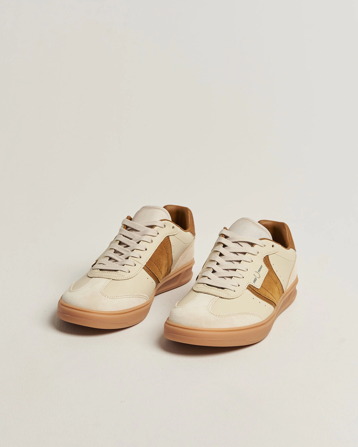 Herr | Sneakers | Fred Perry | B4 Leather/Suede Sneaker Oatmeal