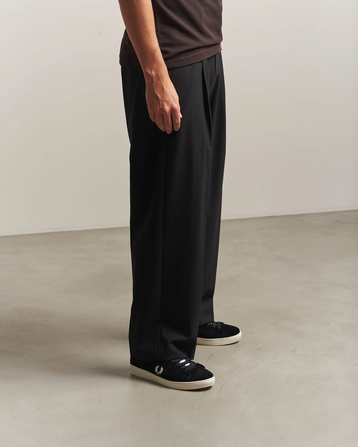 Herr | Sneakers | Fred Perry | Spencer Suede Sneaker Black