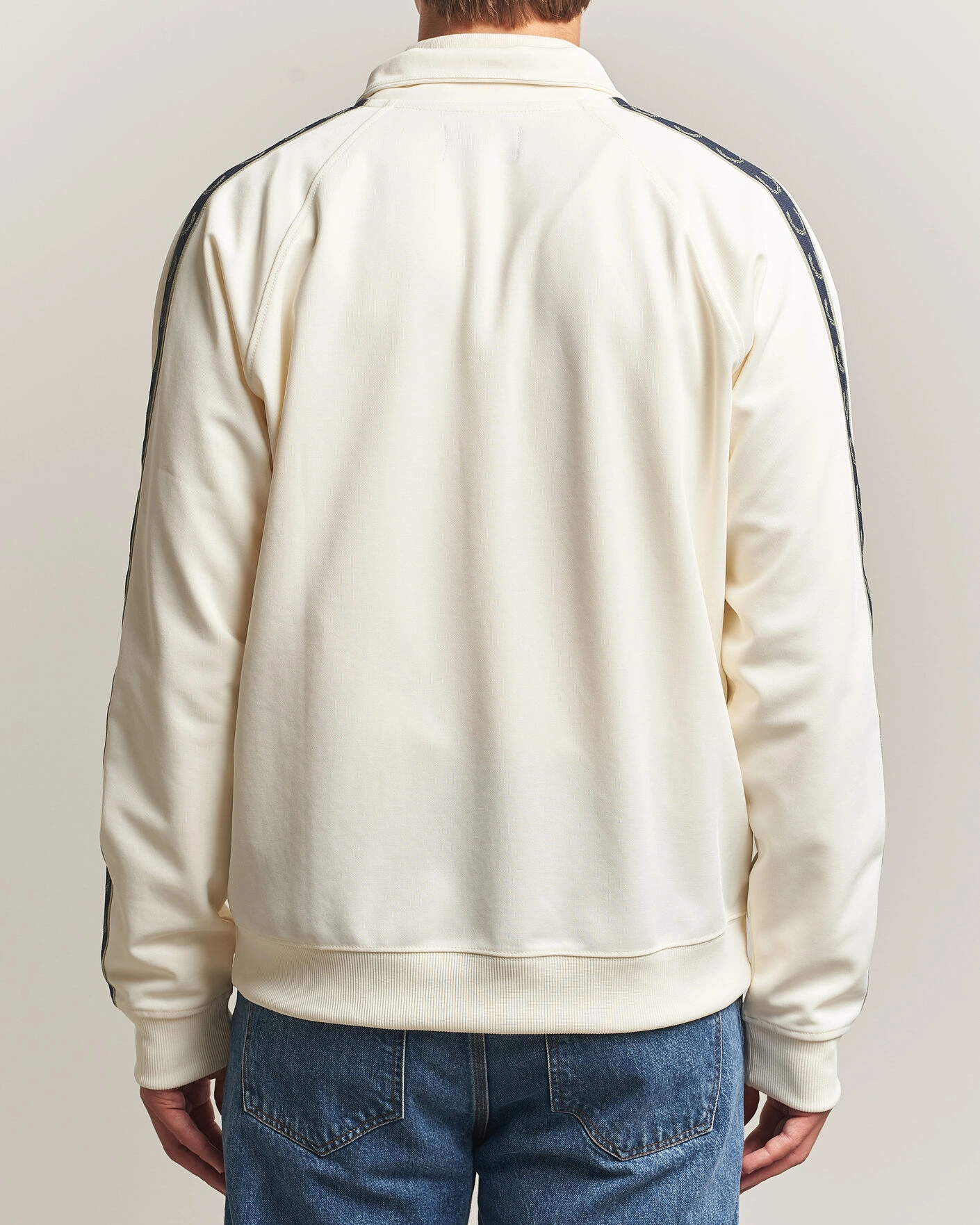 Herr | Tröjor | Fred Perry | Taped Track Jacket Ecru