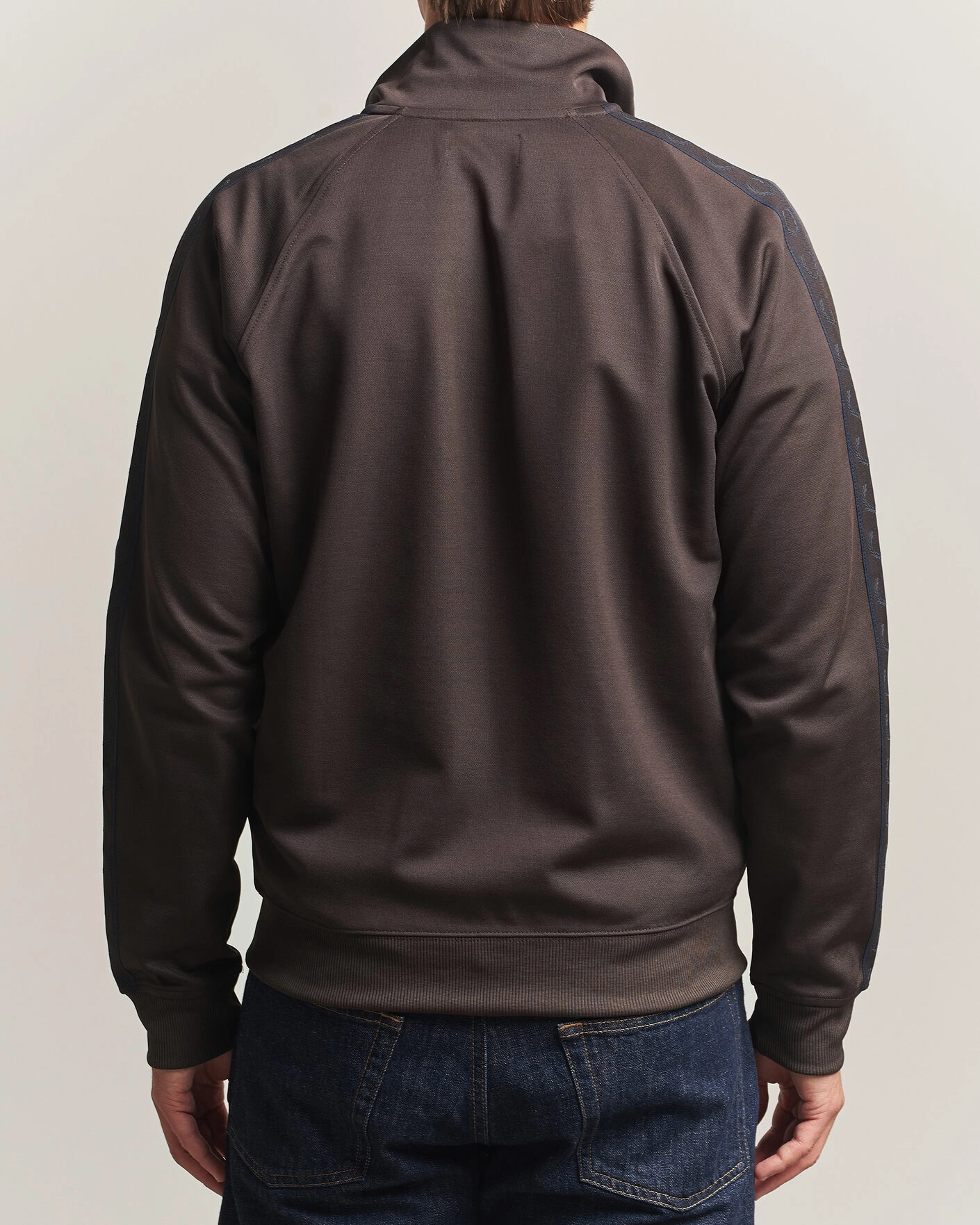 Herr | Tröjor | Fred Perry | Taped Track Jacket Rich Brown