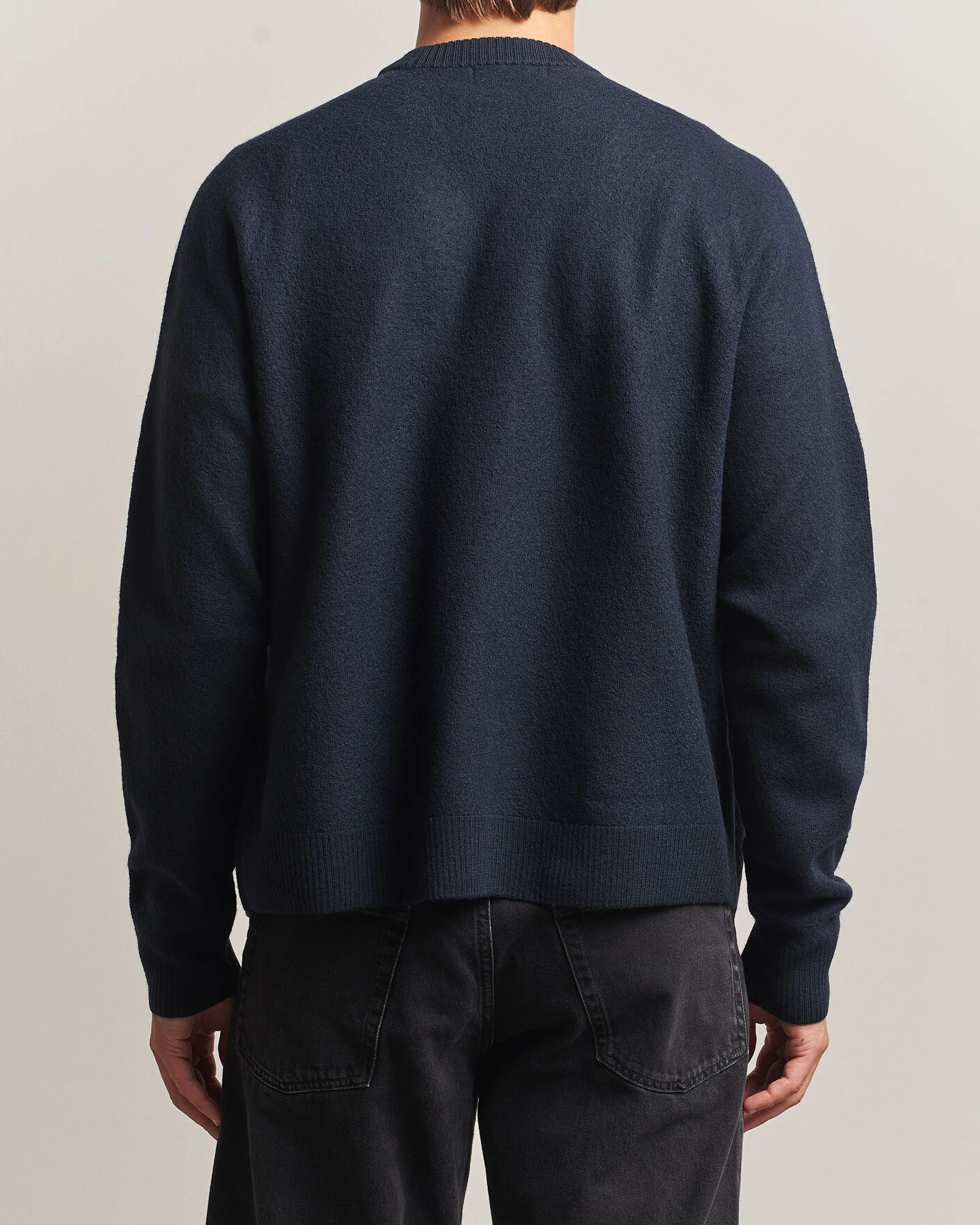 Herr | Tröjor | Fred Perry | Wool Saddle Sleeve Cardigan Navy