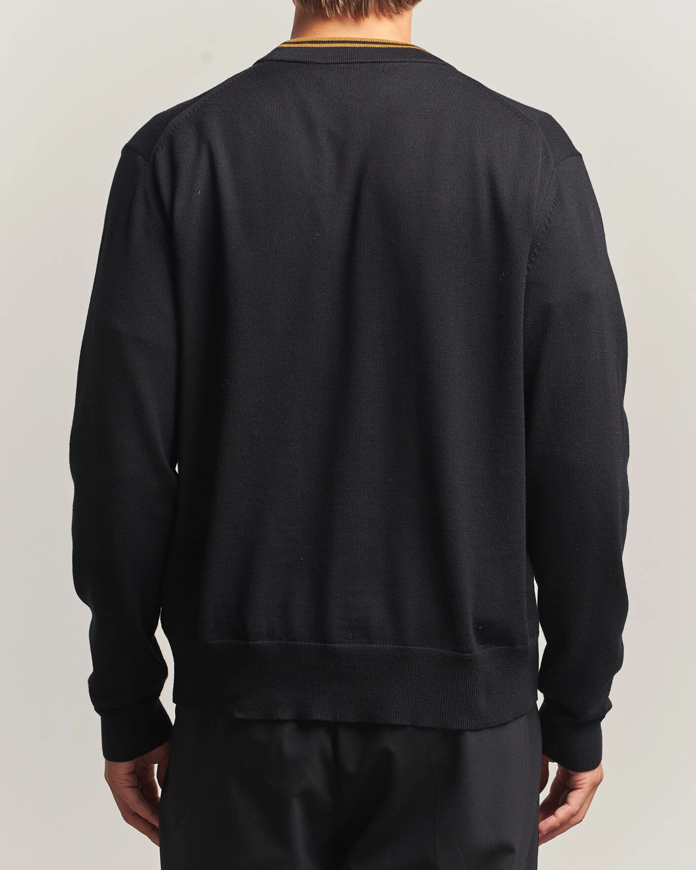 Herr | Tröjor | Fred Perry | Classic Knitted Cardigan Black