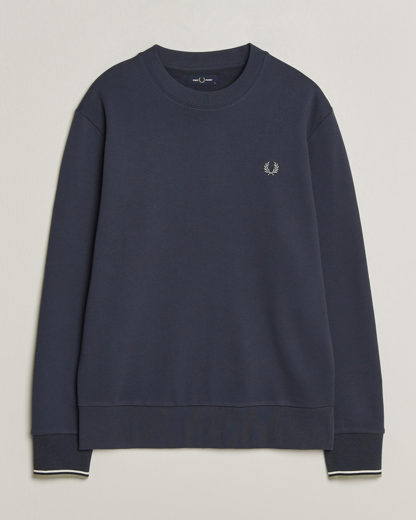 Herr | Tröjor | Fred Perry | Crew Neck Sweatshirt Dark Airforce