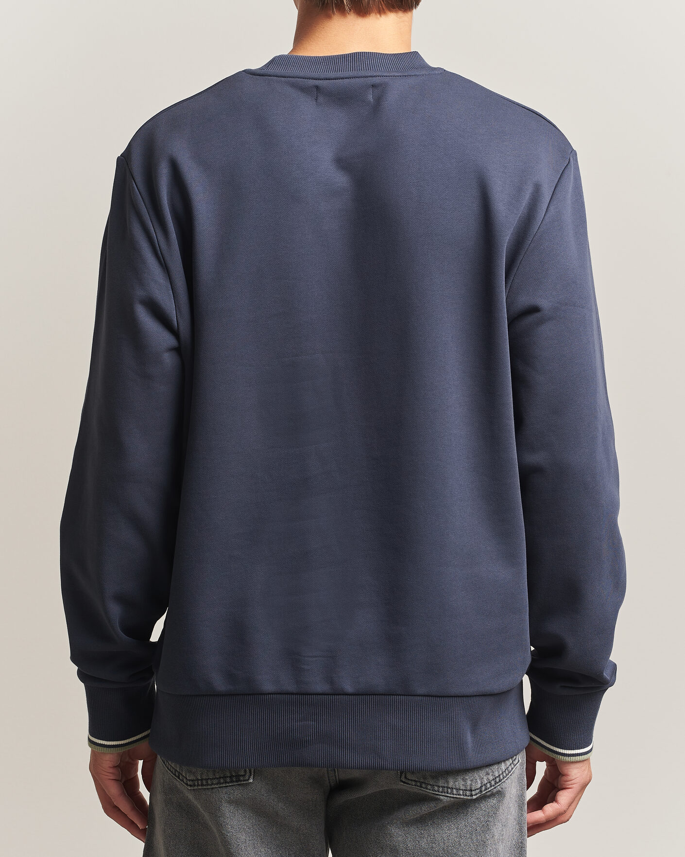 Herr | Tröjor | Fred Perry | Crew Neck Sweatshirt Dark Airforce