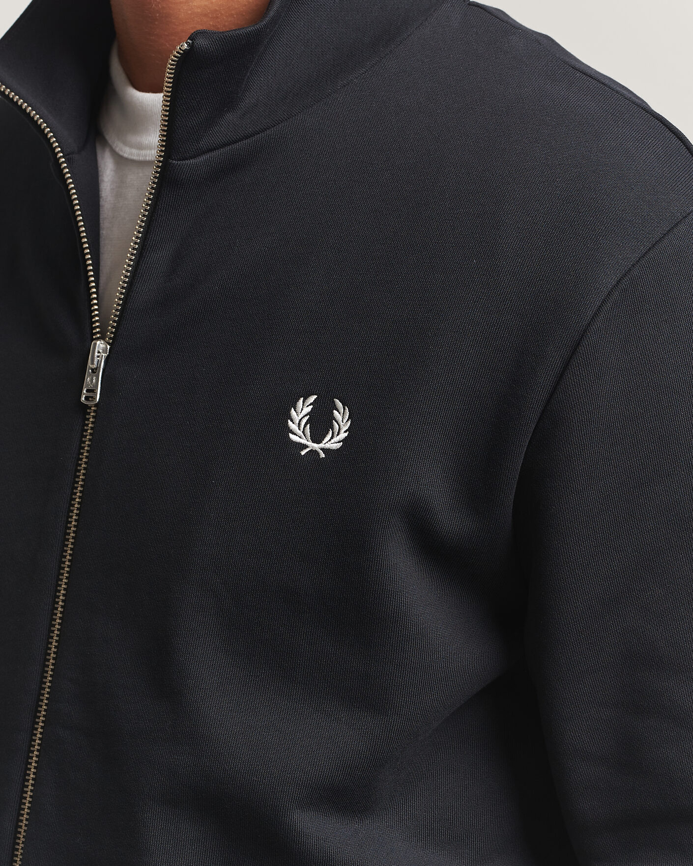 Herr | Tröjor | Fred Perry | Full Zip Sweatshirt Black