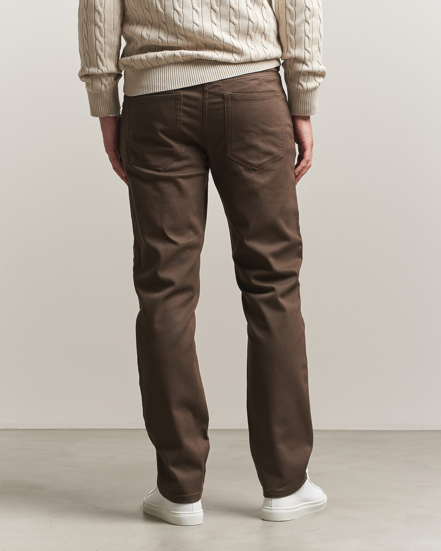 Herr | Byxor | Gant | Regular Fit Soft Twill 5-Pocket Pants Shadow Brown