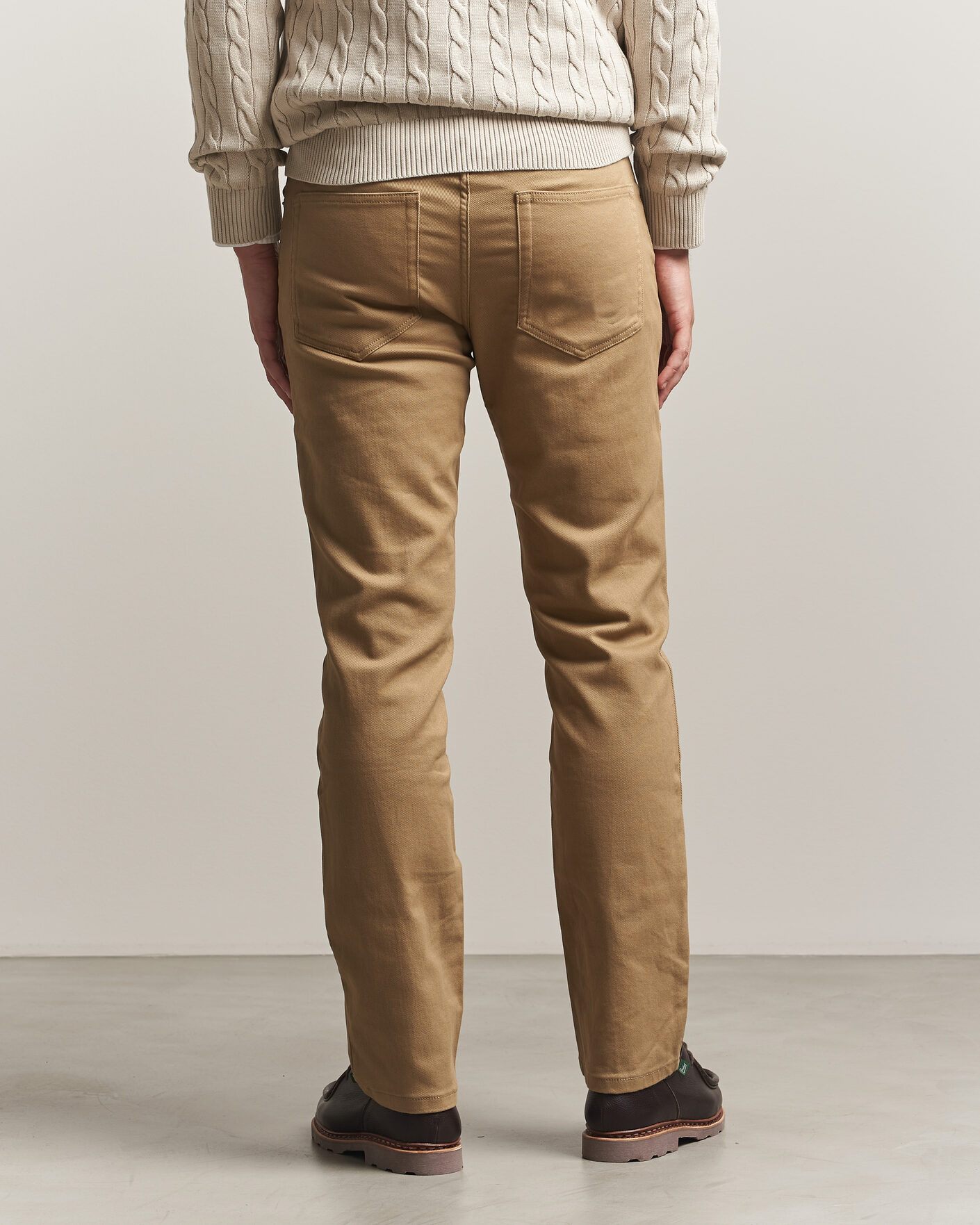 Herr | Byxor | Gant | Regular Fit Soft Twill 5-Pocket Pants Light Taupe
