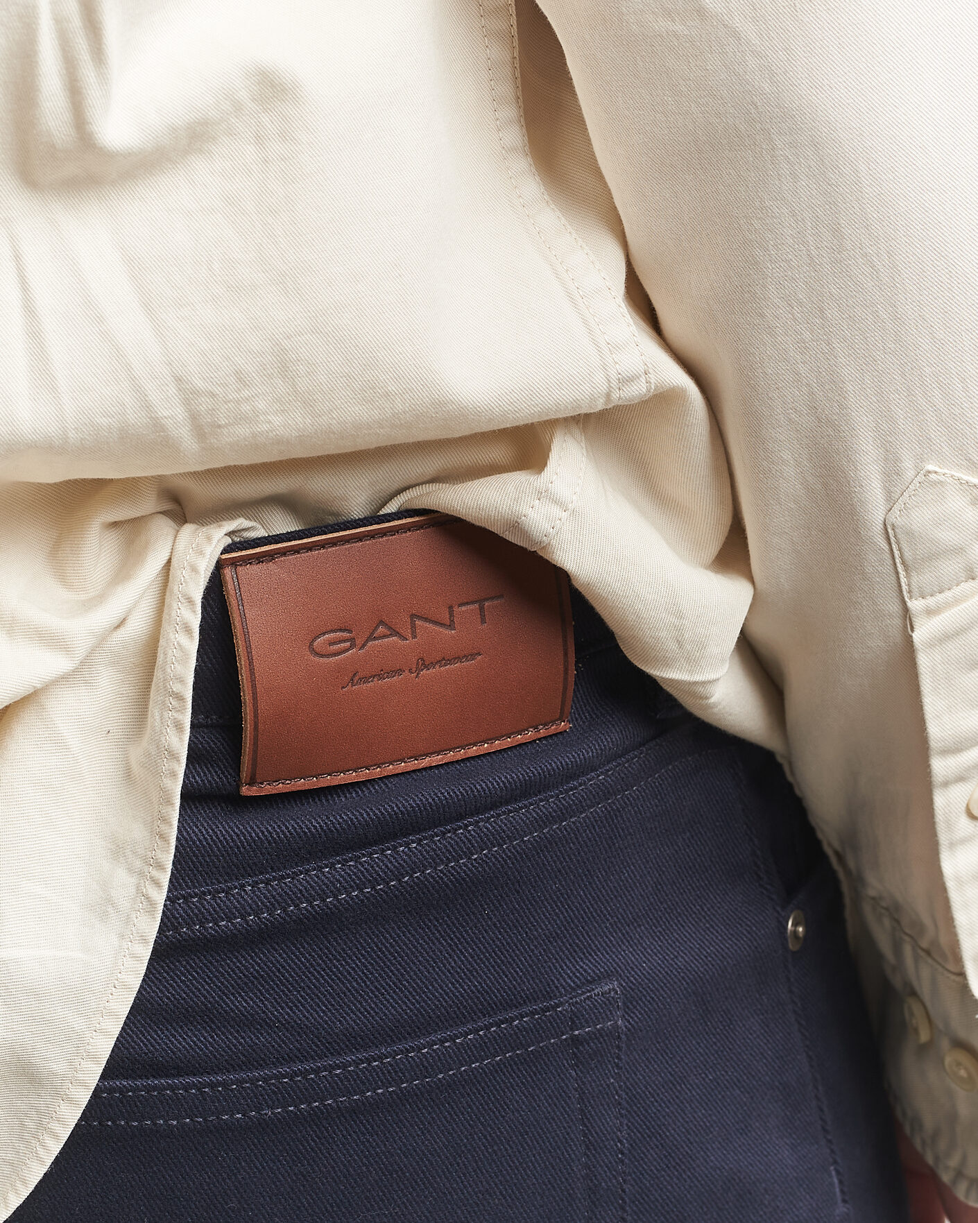 Herr | Byxor | Gant | Regular Fit Soft Twill 5-Pocket Pants Evening Blue