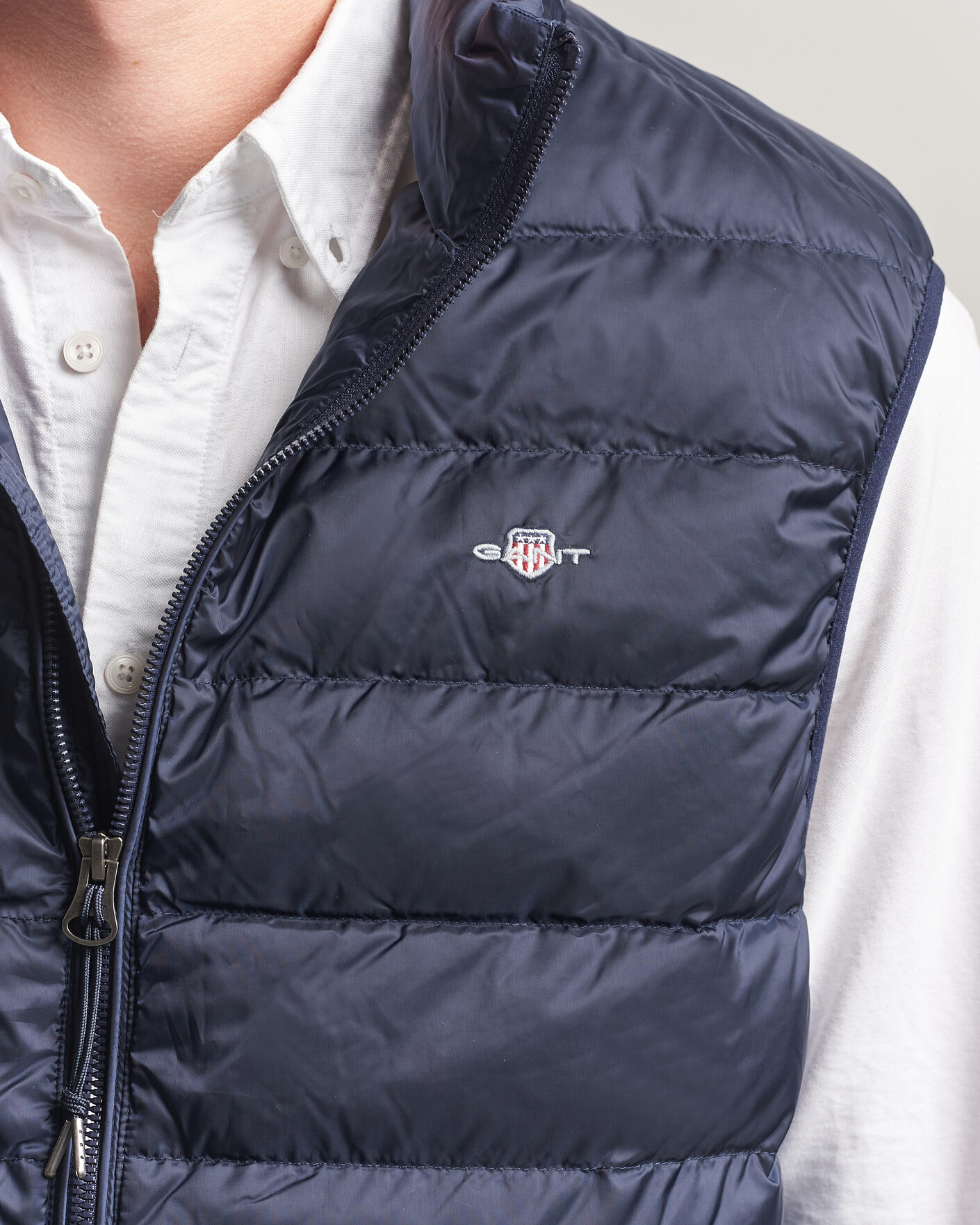 Herr | Västar | Gant | Light Down Vest Evening Blue