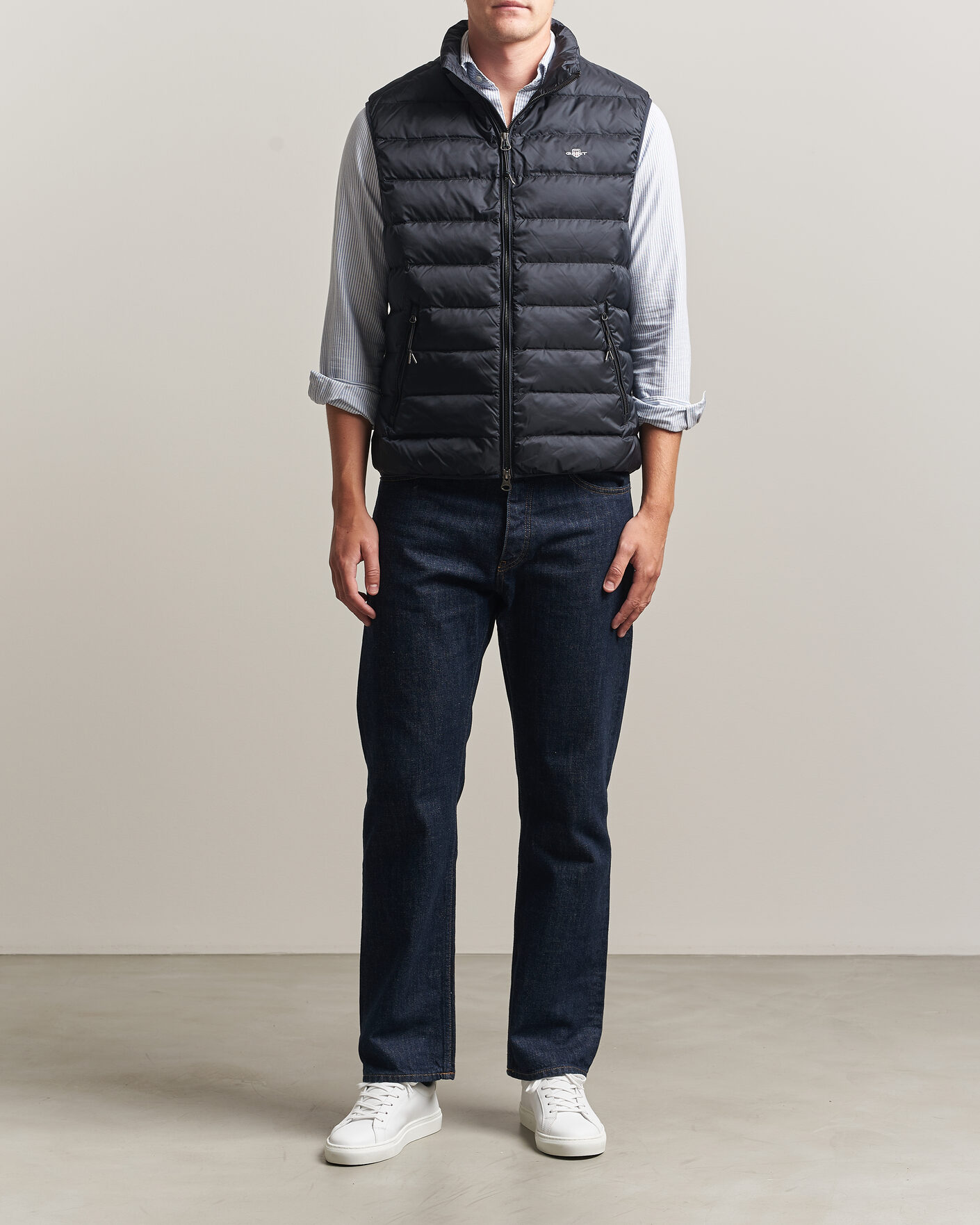 Herr | Västar | Gant | Light Down Vest Black