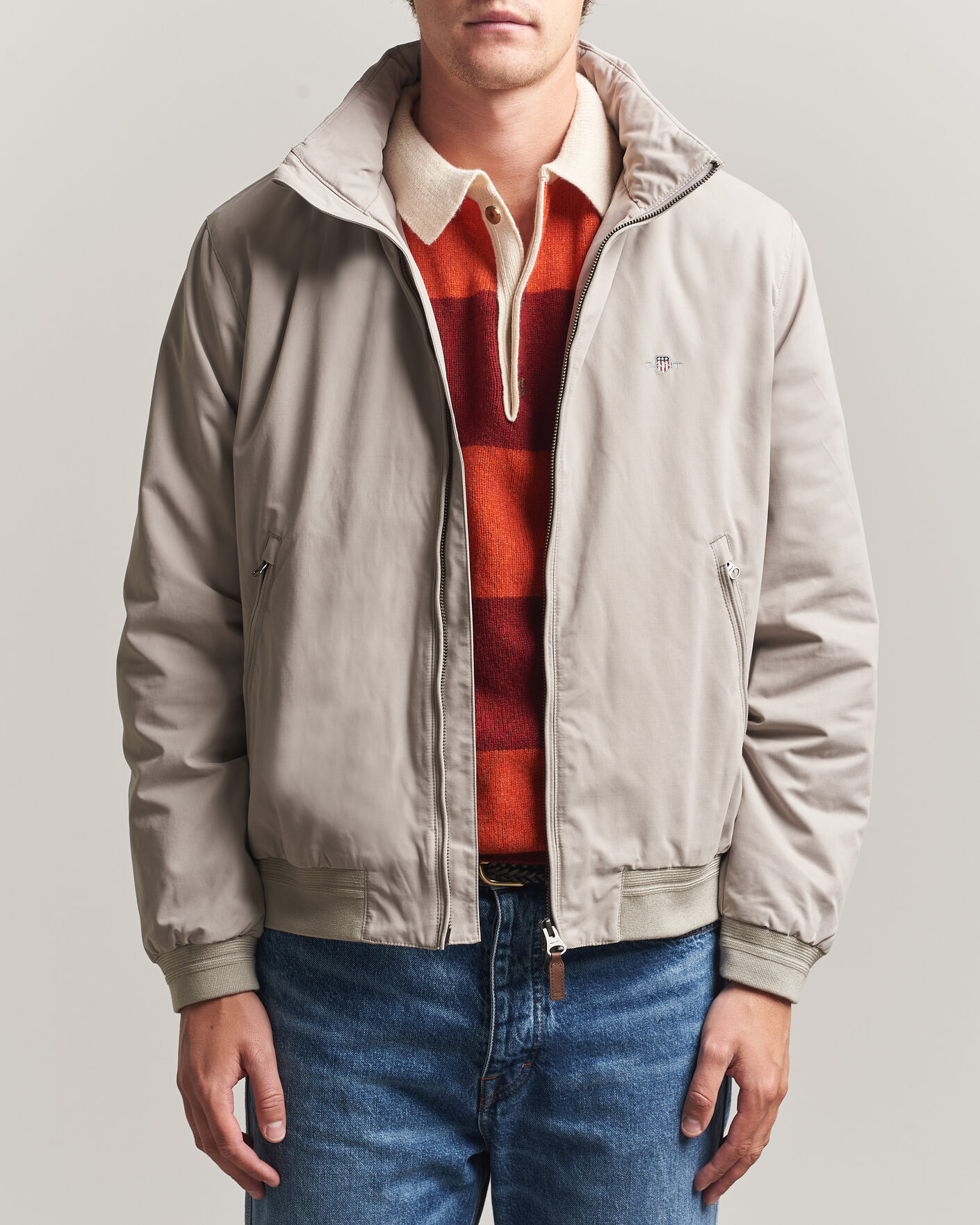 Herr | Jackor | Gant | Hampshire Jacket Mist Taupe