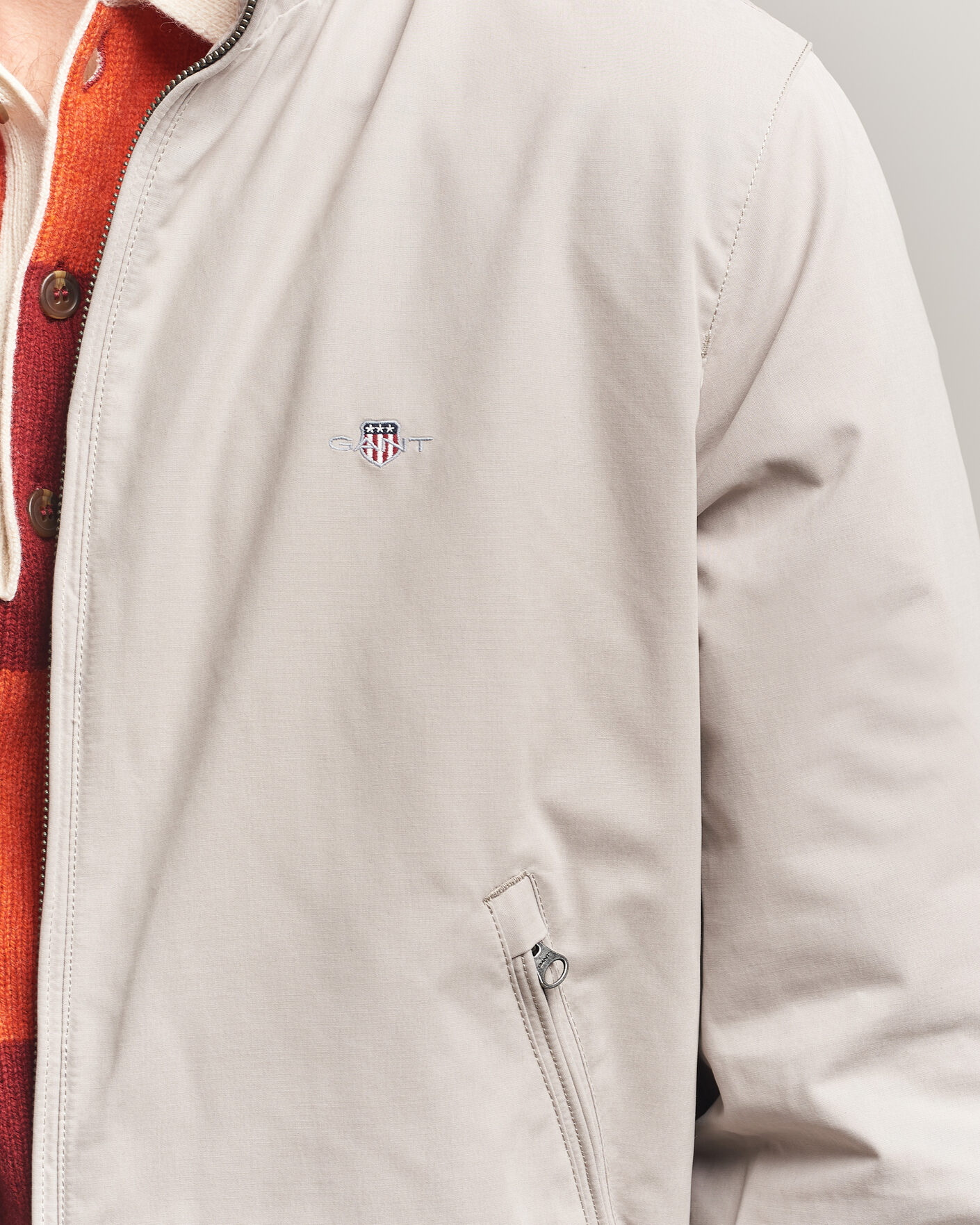 Herr | Jackor | Gant | Hampshire Jacket Mist Taupe
