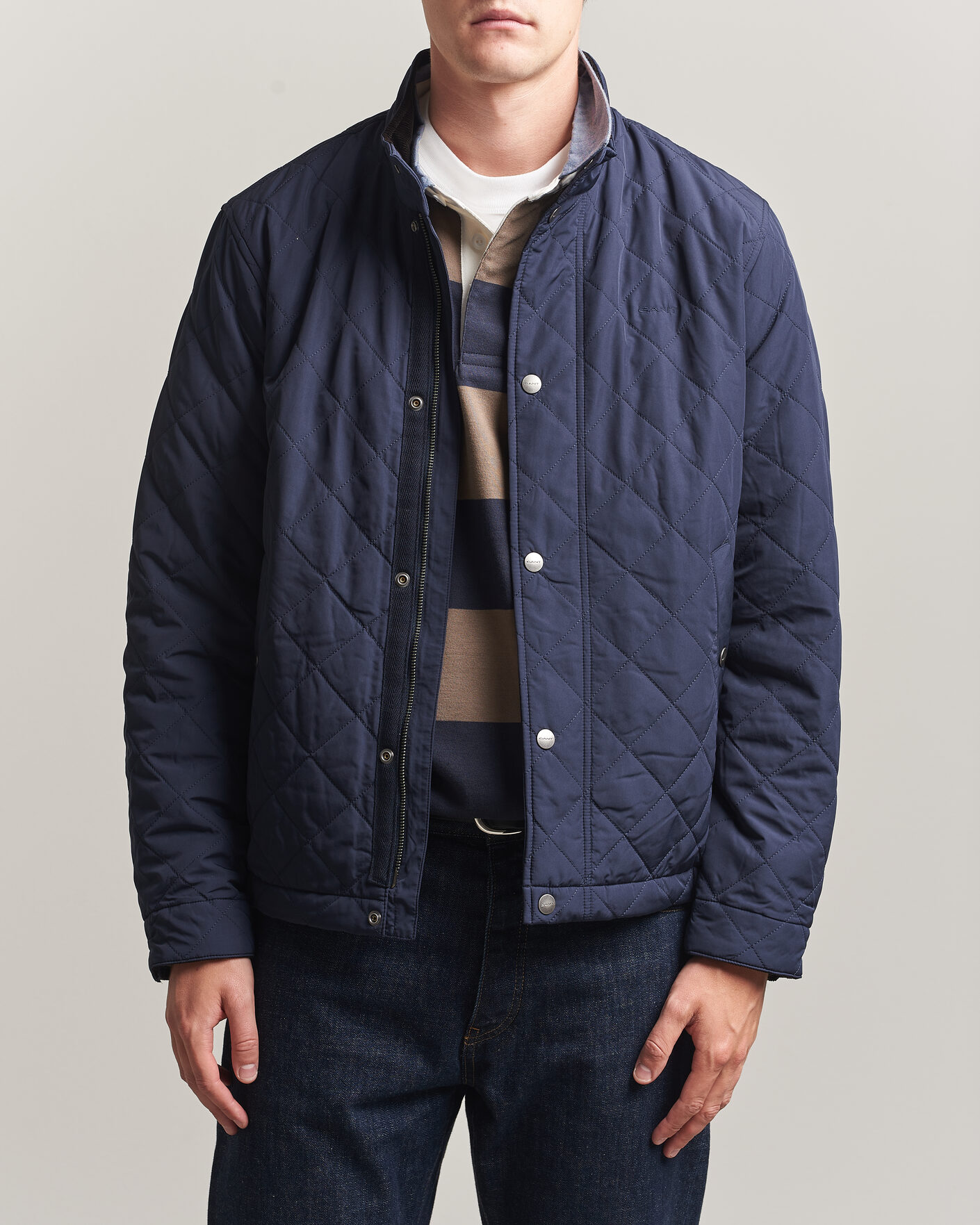 Herr | Jackor | Gant | Classic Quilted Jacket Evening Blue