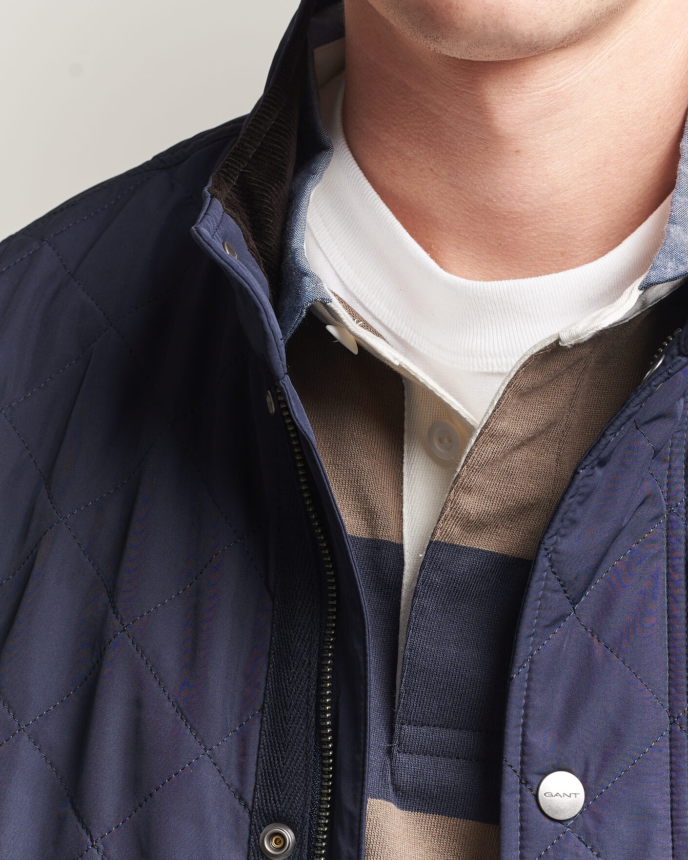 Herr | Jackor | Gant | Classic Quilted Jacket Evening Blue