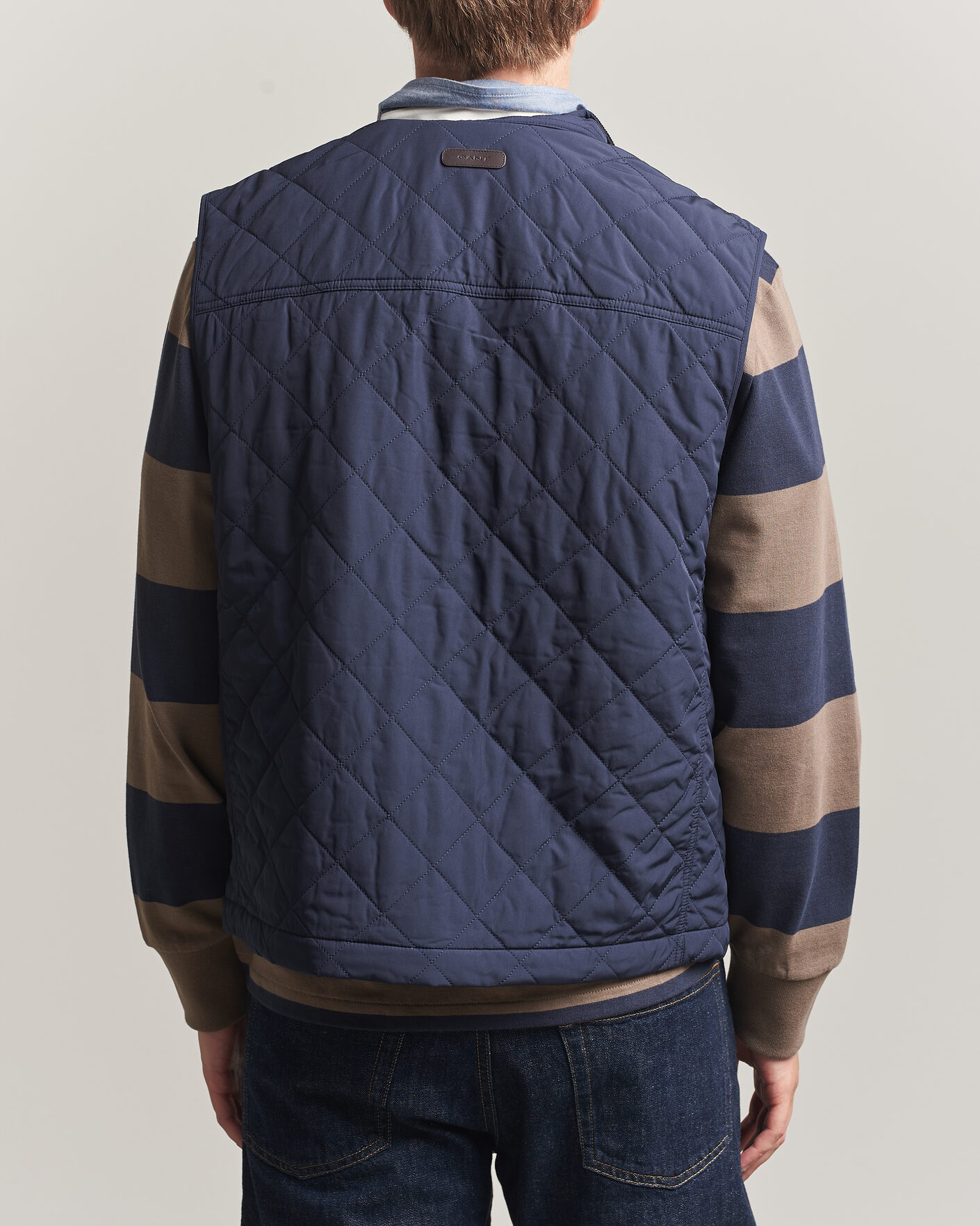 Herr | Västar | Gant | Classic Quilted Vest Evening Blue