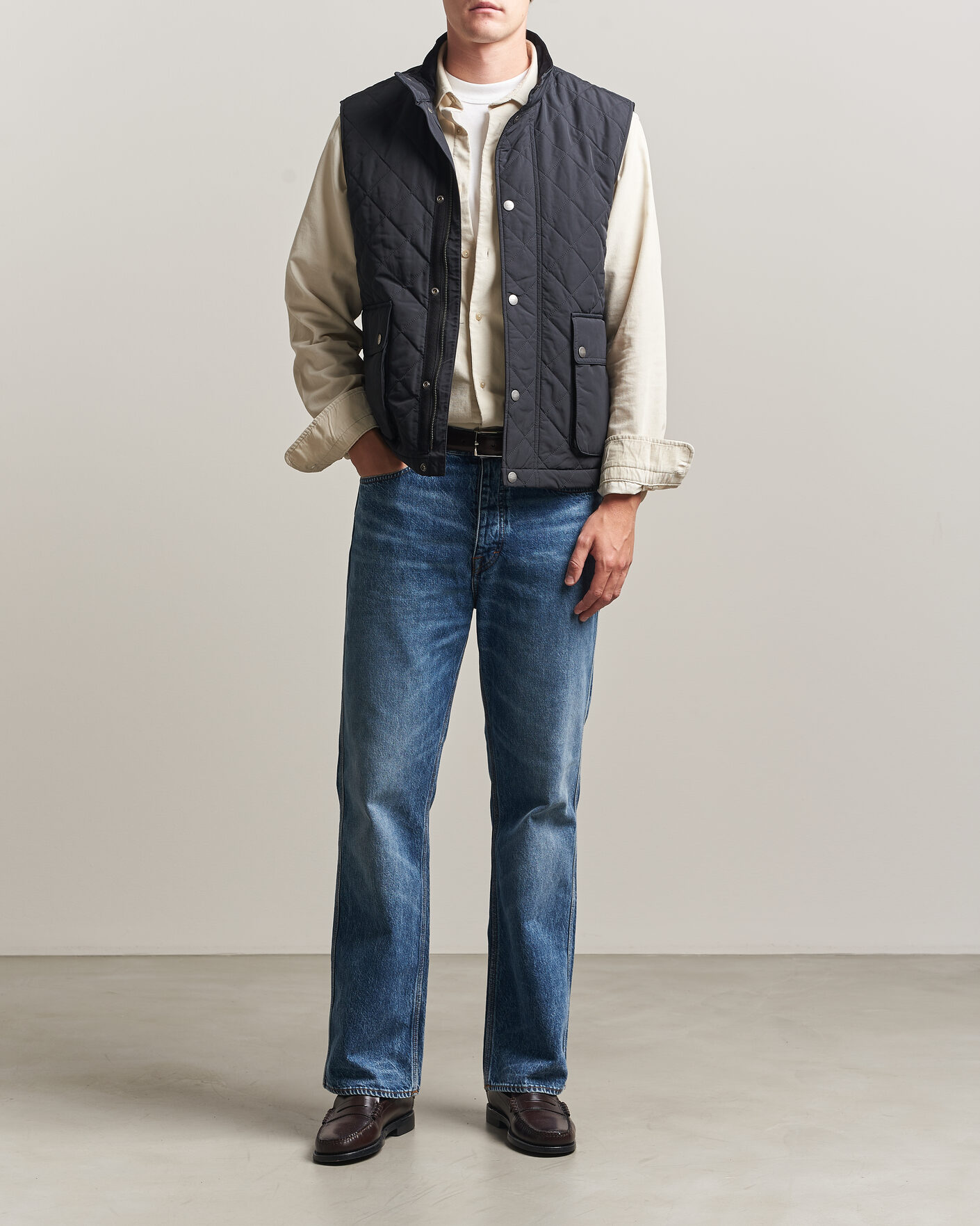 Herr | Västar | Gant | Classic Quilted Vest Black