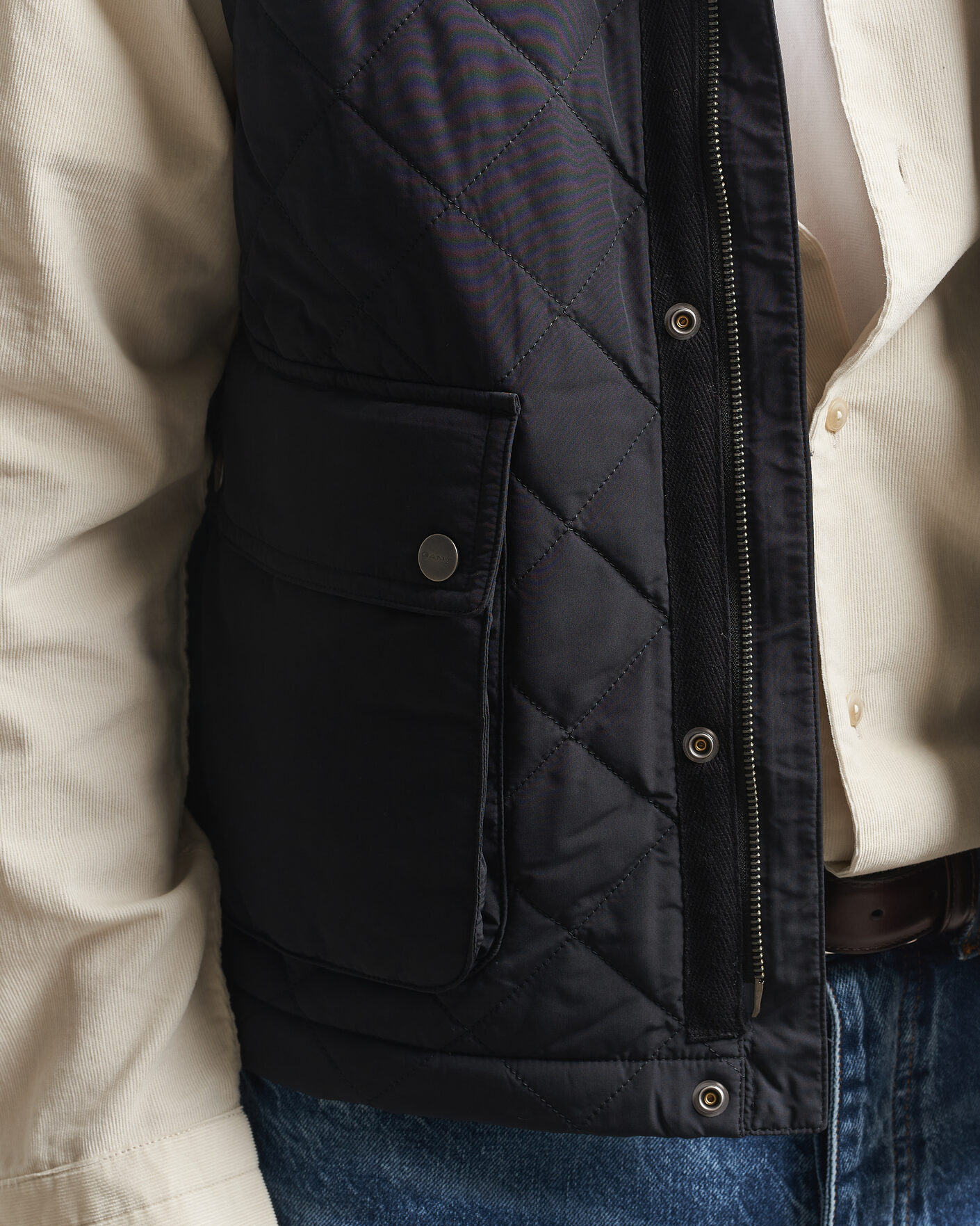 Herr | Västar | Gant | Classic Quilted Vest Black