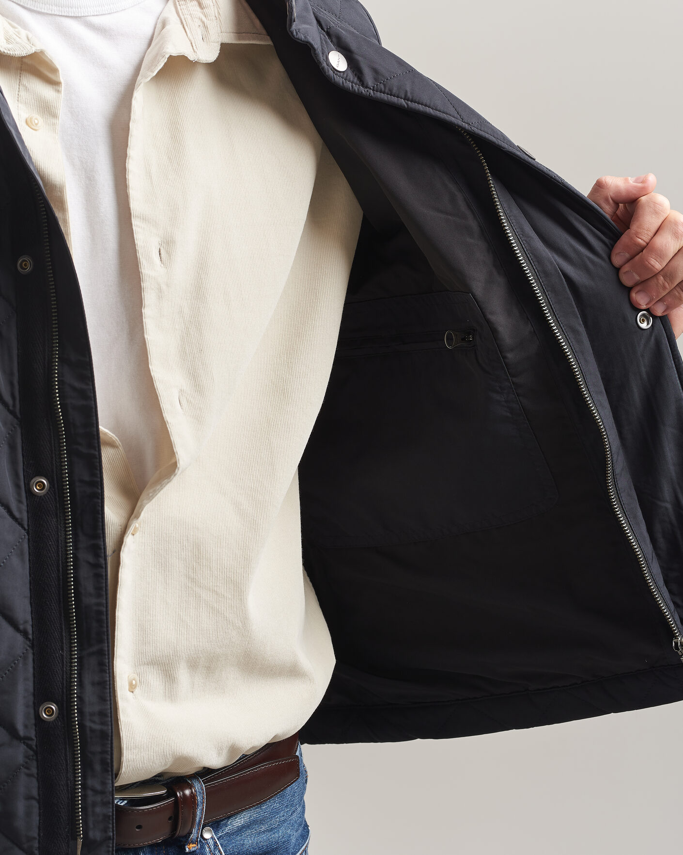 Herr | Västar | Gant | Classic Quilted Vest Black