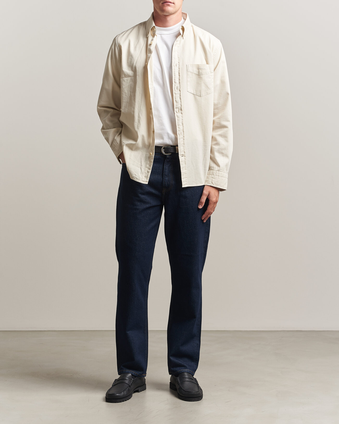 Herr | Jeans | Gant | Straight Fit Jeans Dark Blue