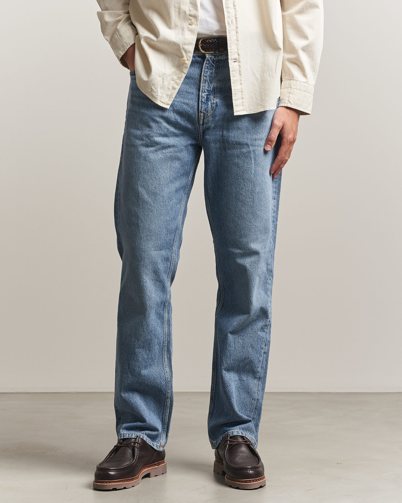 Herr | Jeans | Gant | Straight Fit Jeans Mid Blue Broken In
