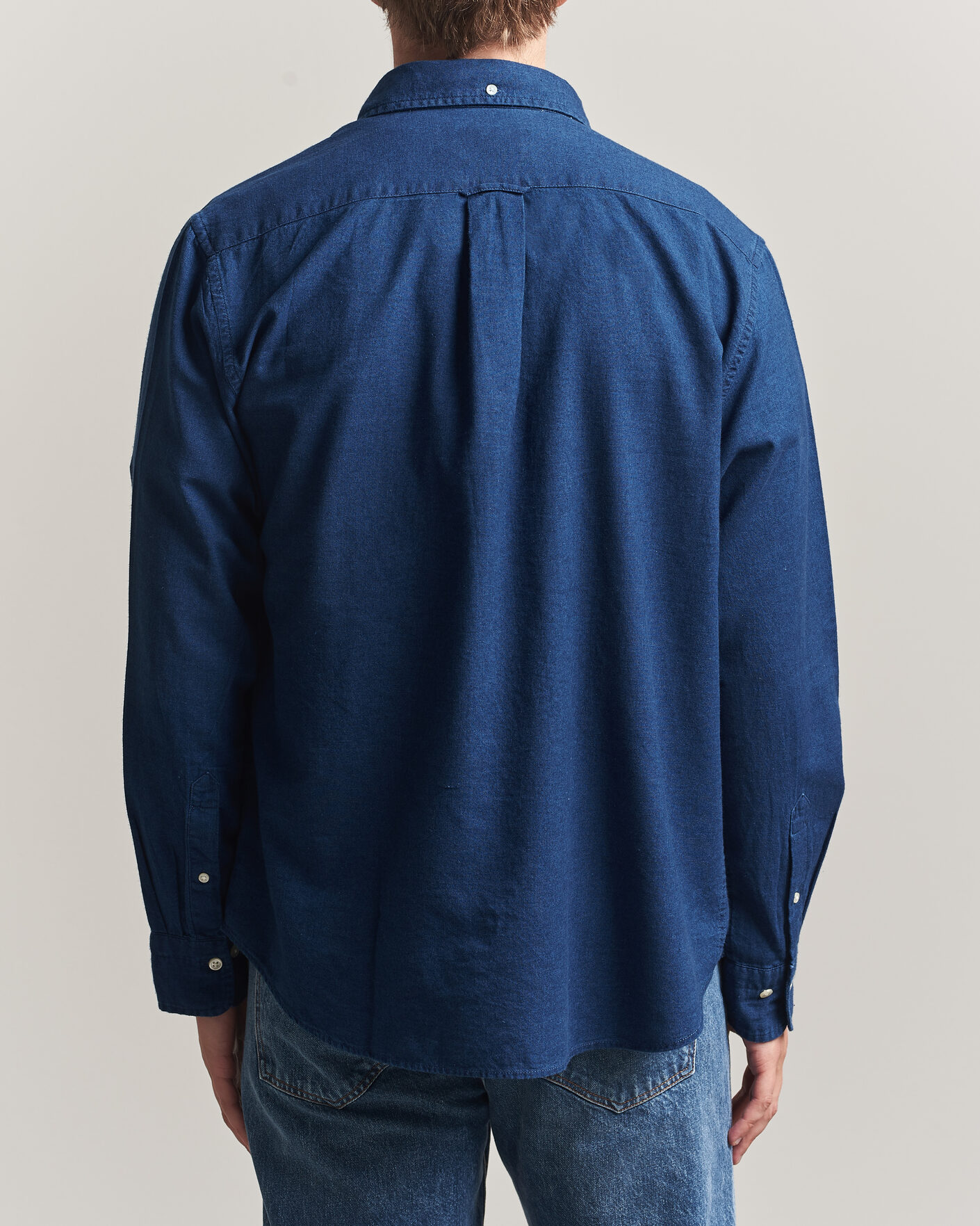 Herr | Skjortor | Gant | Regular Fit Indigo Oxford Shirt Dark Blue