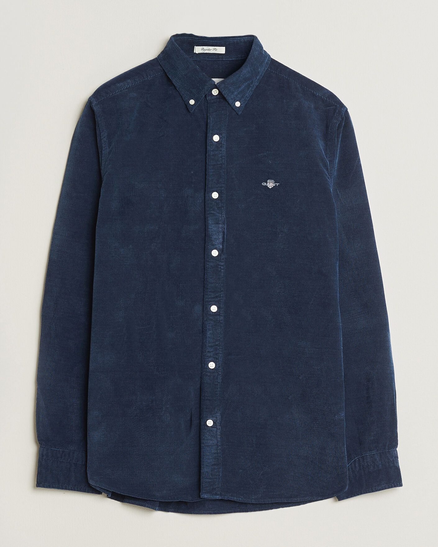 Herr | Skjortor | Gant | Indigo Corduroy Shirt Dark Blue