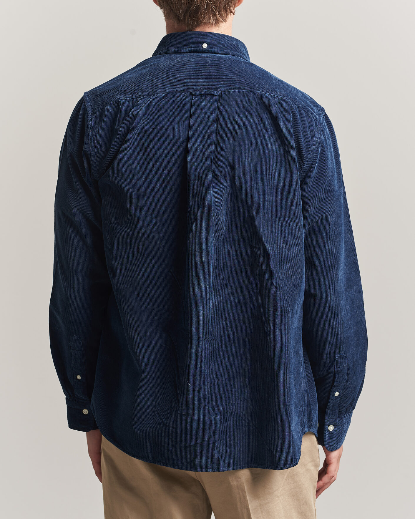 Herr | Skjortor | Gant | Indigo Corduroy Shirt Dark Blue