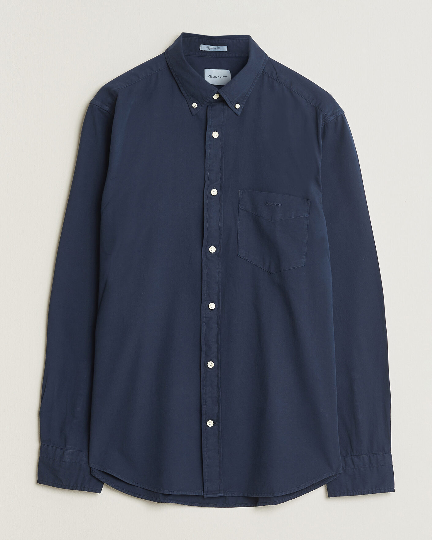Herr | Skjortor | Gant | Regular Fit Garment Dyed Twill Shirt Evening Blue