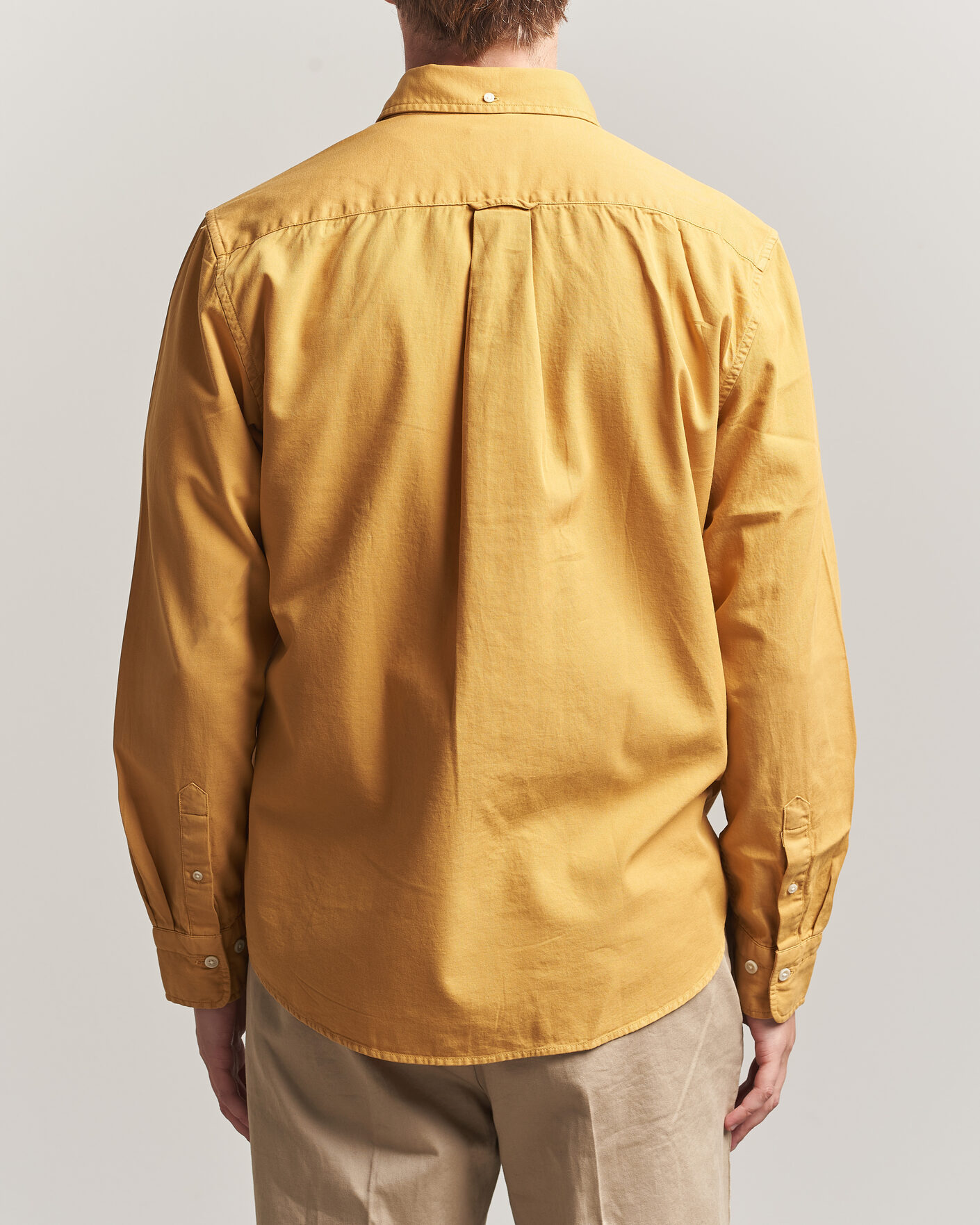 Herr | Skjortor | Gant | Regular Fit Garment Dyed Twill Shirt Turmeric Shine