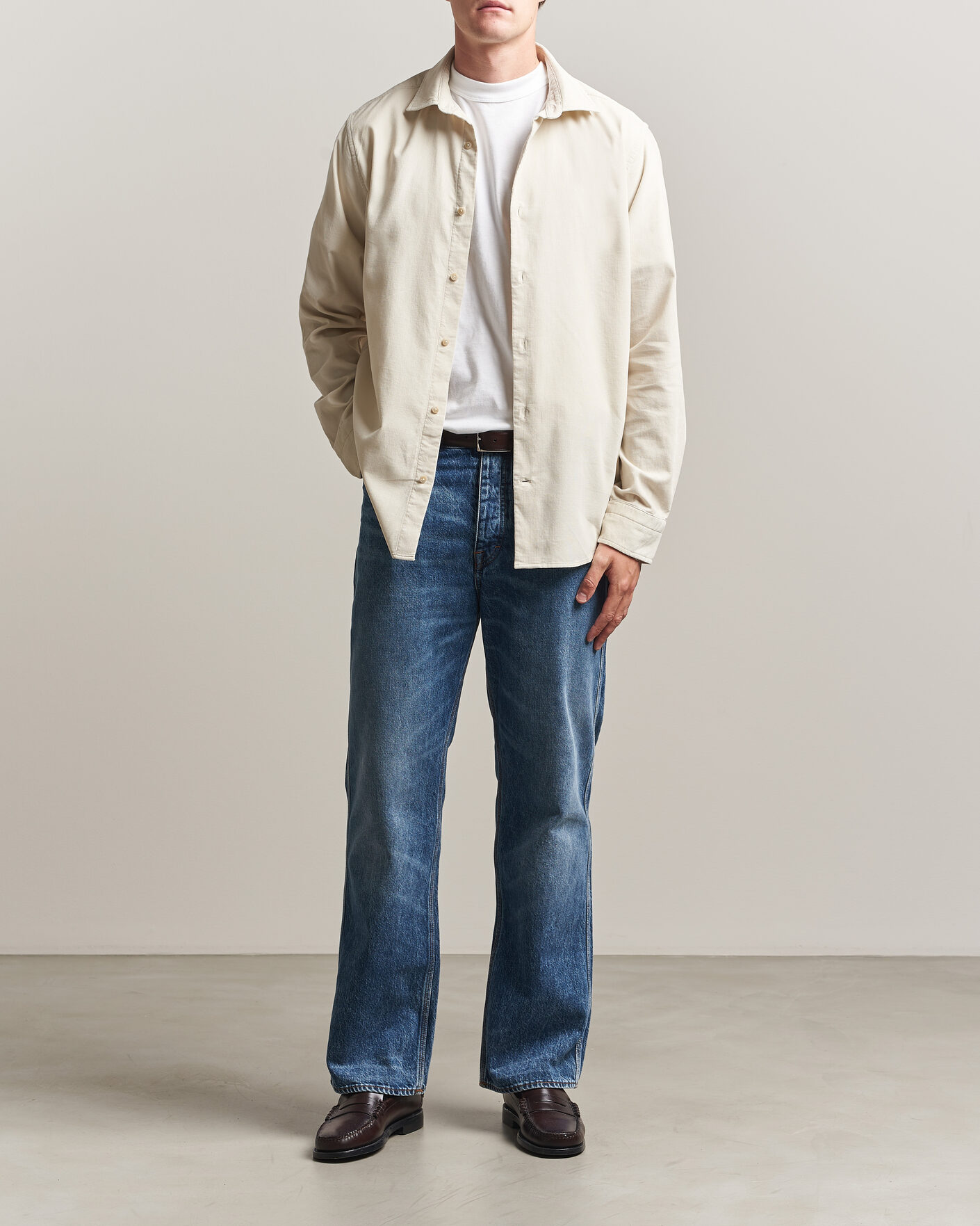 Herr | Skjortor | Gant | Regular Fit Baby Cord Shirt Sand