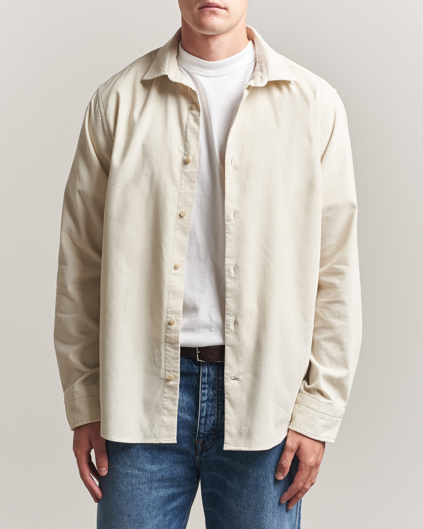 Herr | Skjortor | Gant | Regular Fit Baby Cord Shirt Sand