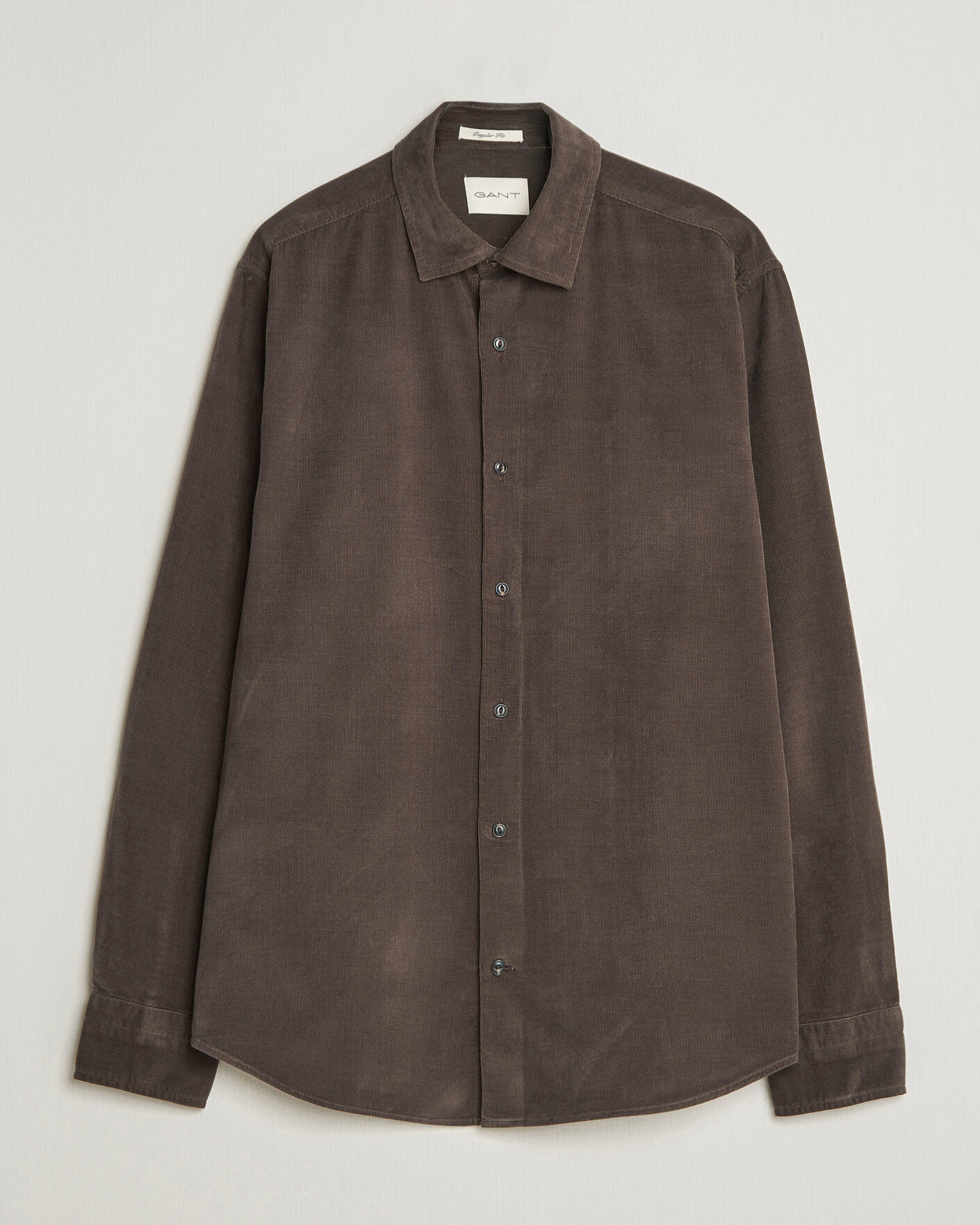 Herr | Skjortor | Gant | Regular Fit Baby Cord Shirt Shadow Brown