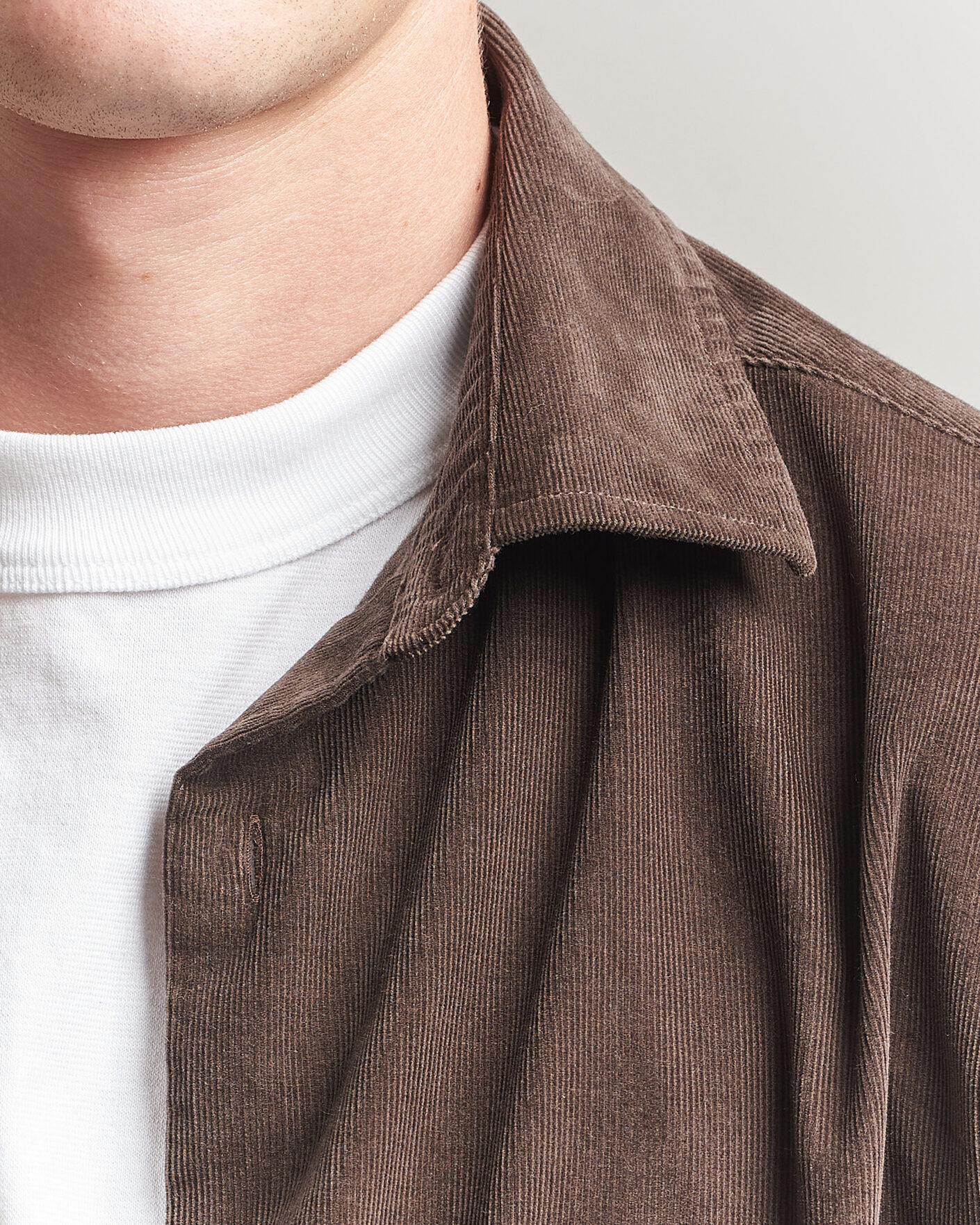 Herr | Skjortor | Gant | Regular Fit Baby Cord Shirt Shadow Brown