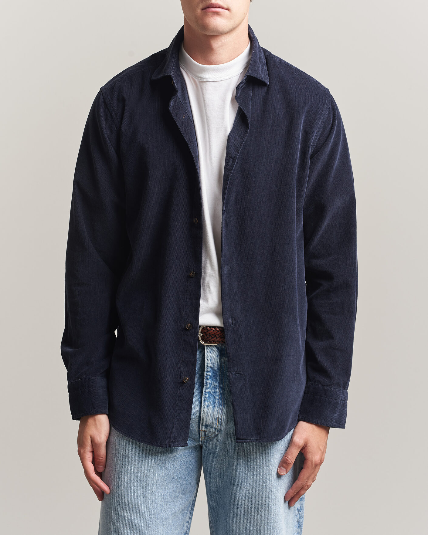 Herr | Skjortor | Gant | Regular Fit Baby Cord Shirt Evening Blue