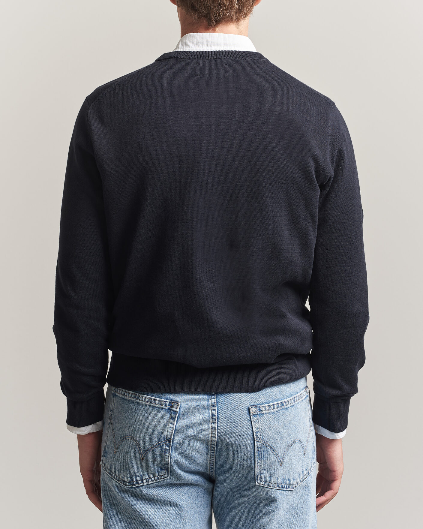 Herr | Tröjor | Gant | Classic Cotton Crew Neck Black