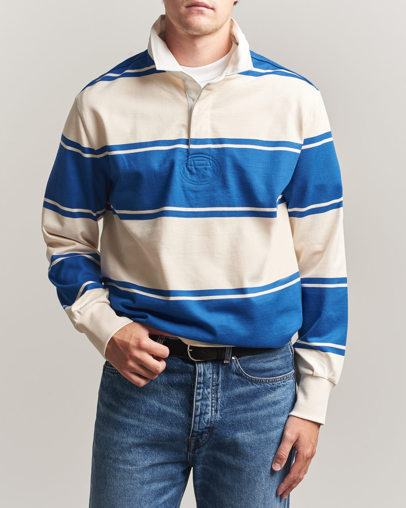 Herr | Tröjor | Gant | Striped Rugger Nautical Blue