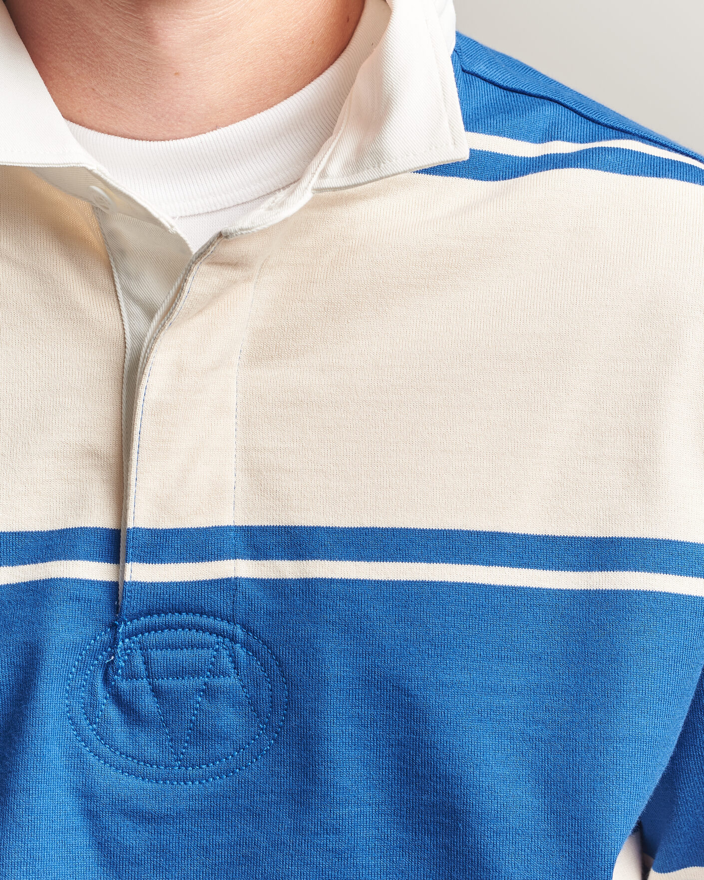 Herr | Tröjor | Gant | Striped Rugger Nautical Blue