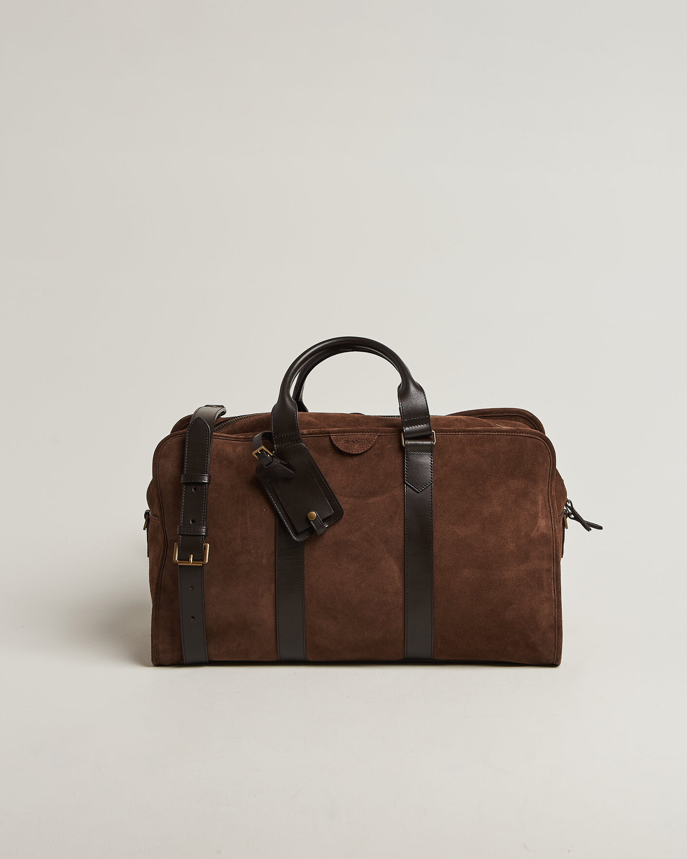 Herr | Väskor | Gant | Suede Duffle Bag Soil Brown