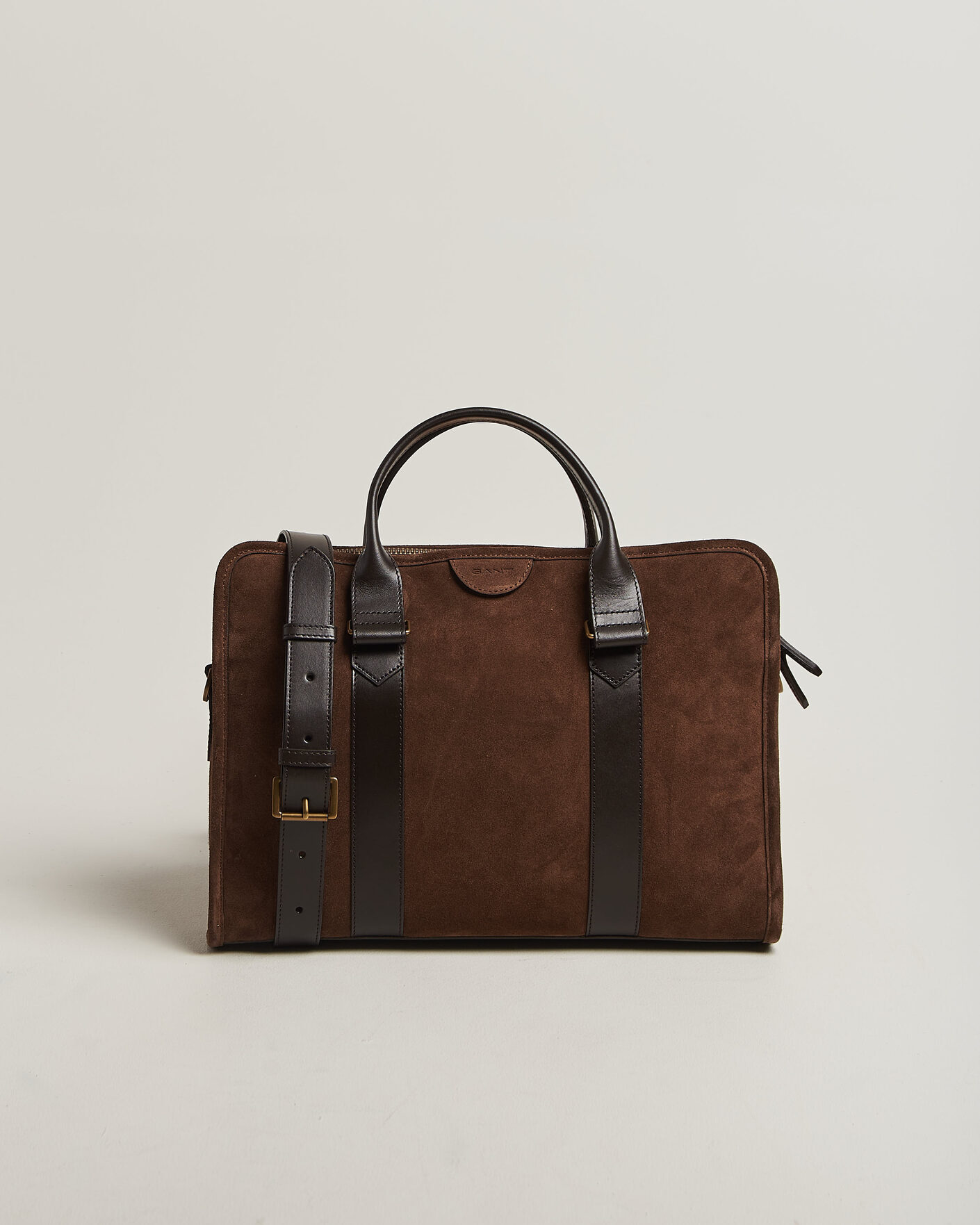 Herr | Väskor | Gant | Suede Commuter Bag Soil Brown