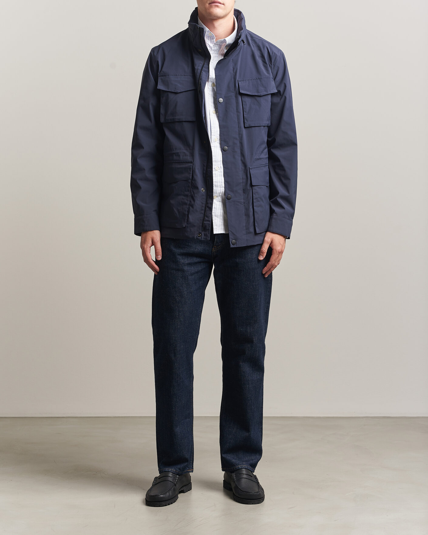 Herr | Jackor | Gant | Lightweight 4-Pocket Field Jacket Evening Blue