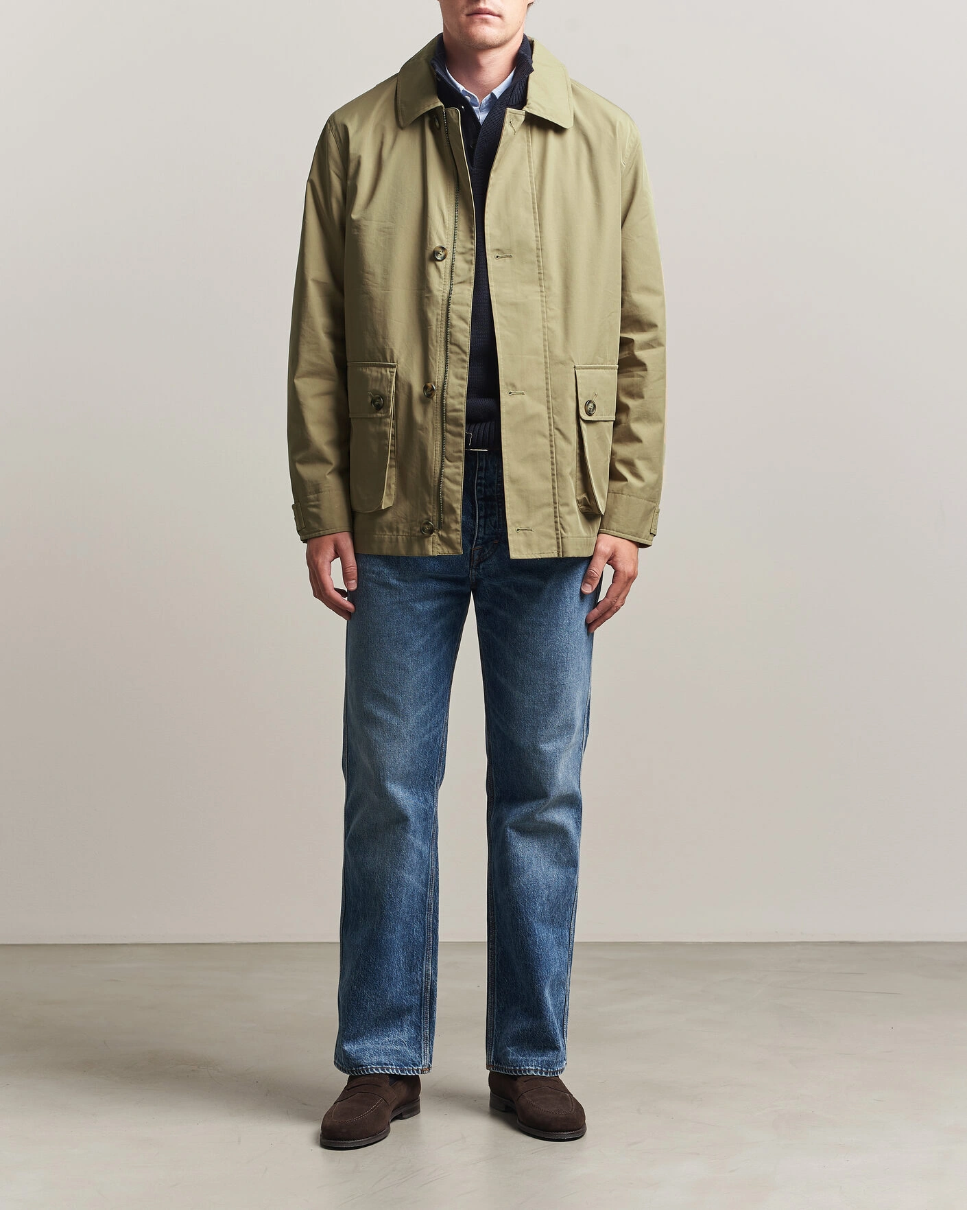 Herr | Jackor | Gant | Cotton Barn Jacket Light Taupe