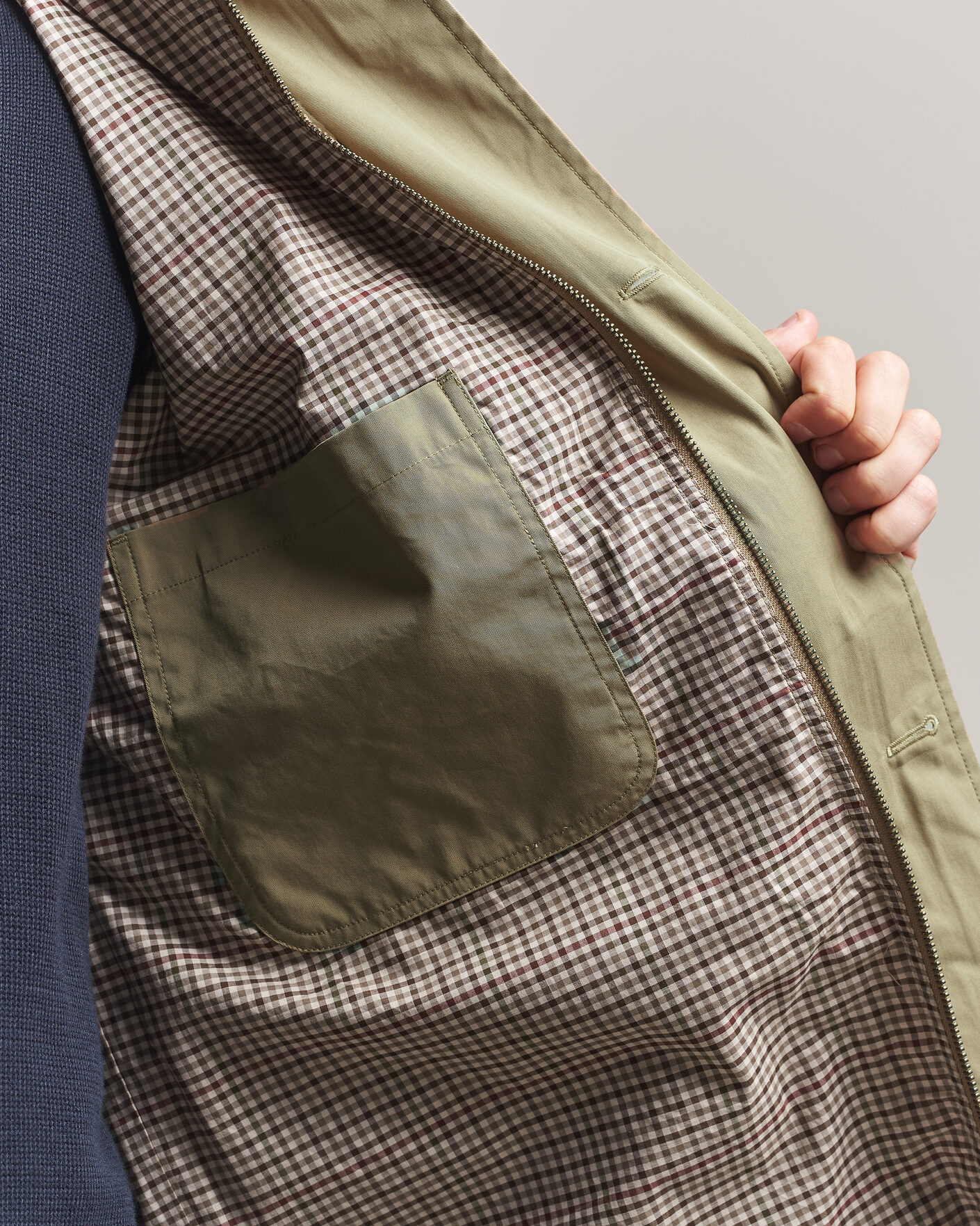 Herr | Jackor | Gant | Cotton Barn Jacket Light Taupe
