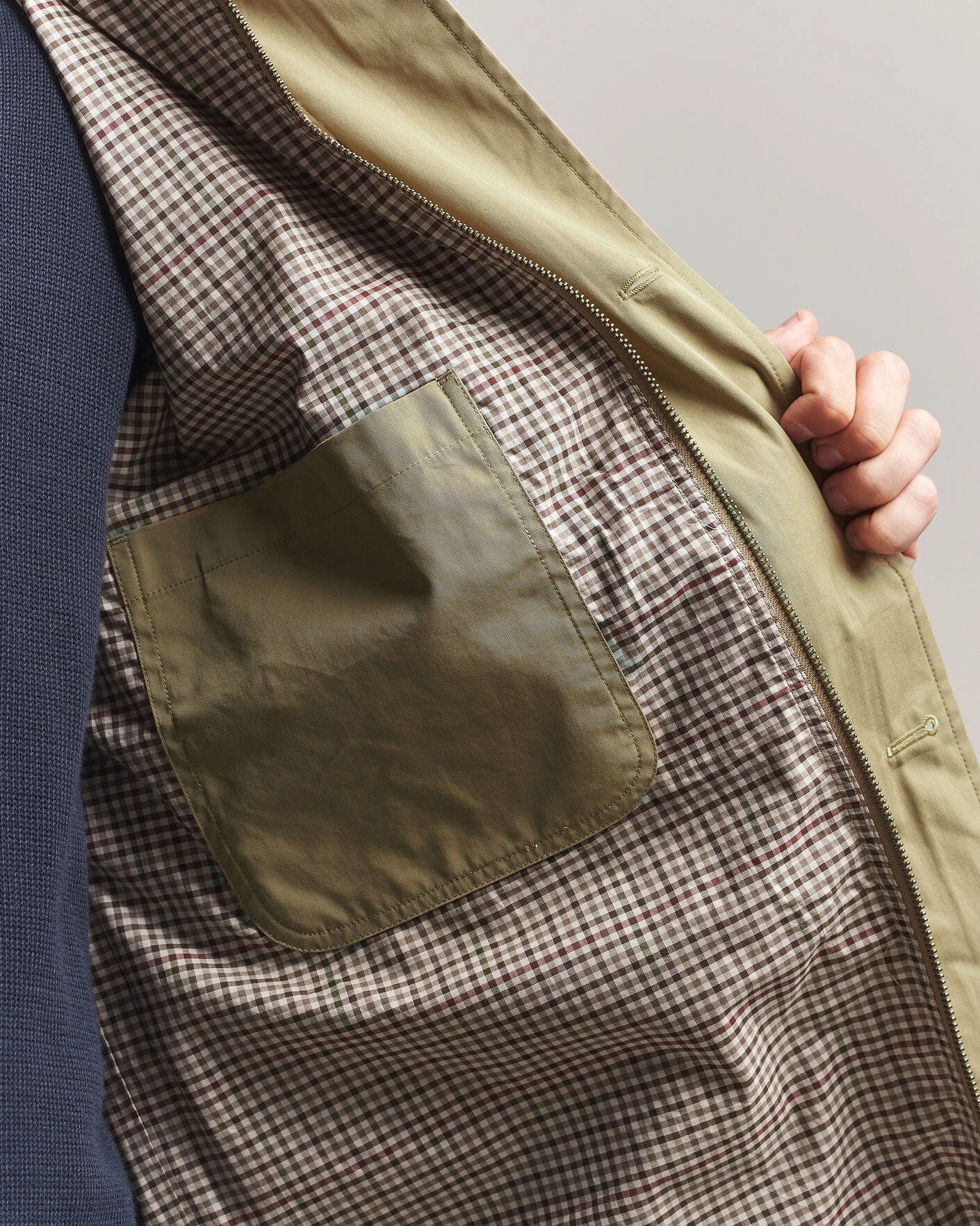 Herr | Jackor | Gant | Cotton Barn Jacket Light Taupe