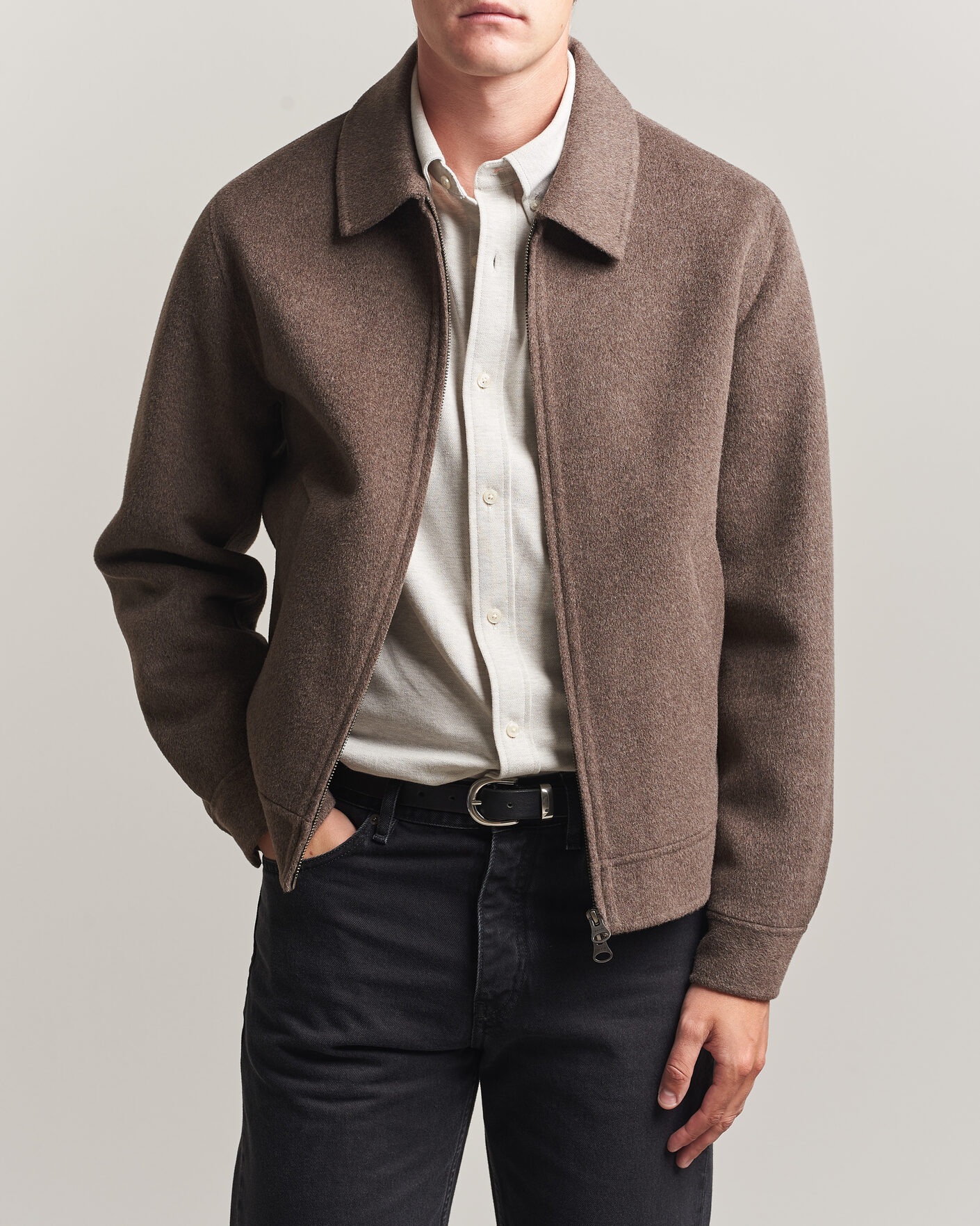 Herr | Jackor | Gant | Handstitched Wool/Cashmere Jacket Shadow Brown