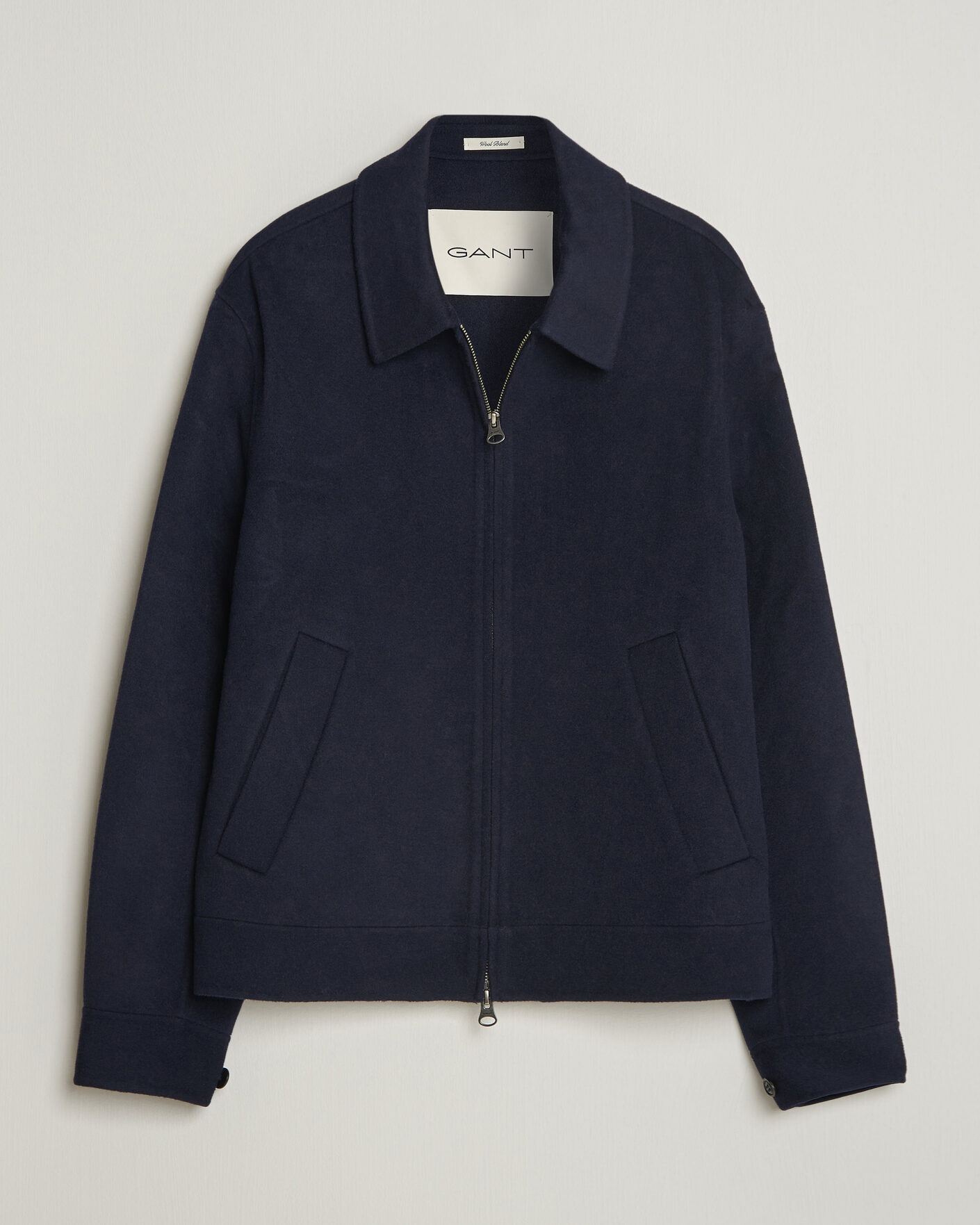 Herr | Jackor | Gant | Handstitched Wool/Cashmere Jacket Evening Blue
