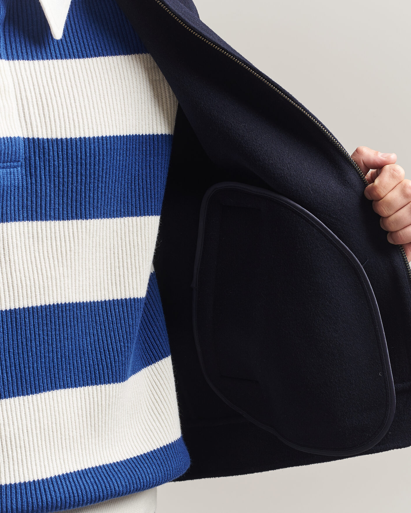 Herr | Jackor | Gant | Handstitched Wool/Cashmere Jacket Evening Blue