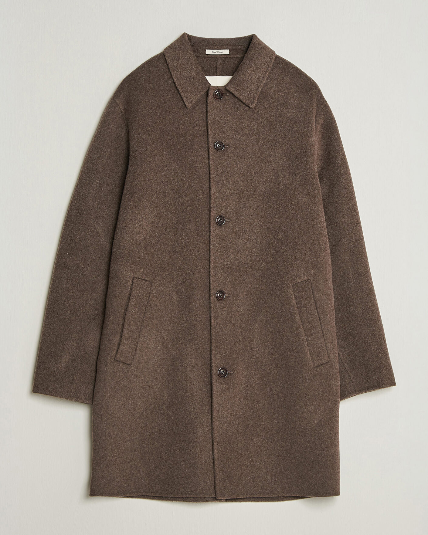 Herr | Jackor | Gant | Handstitched Wool/Cashmere Top Coat Shadow Brown
